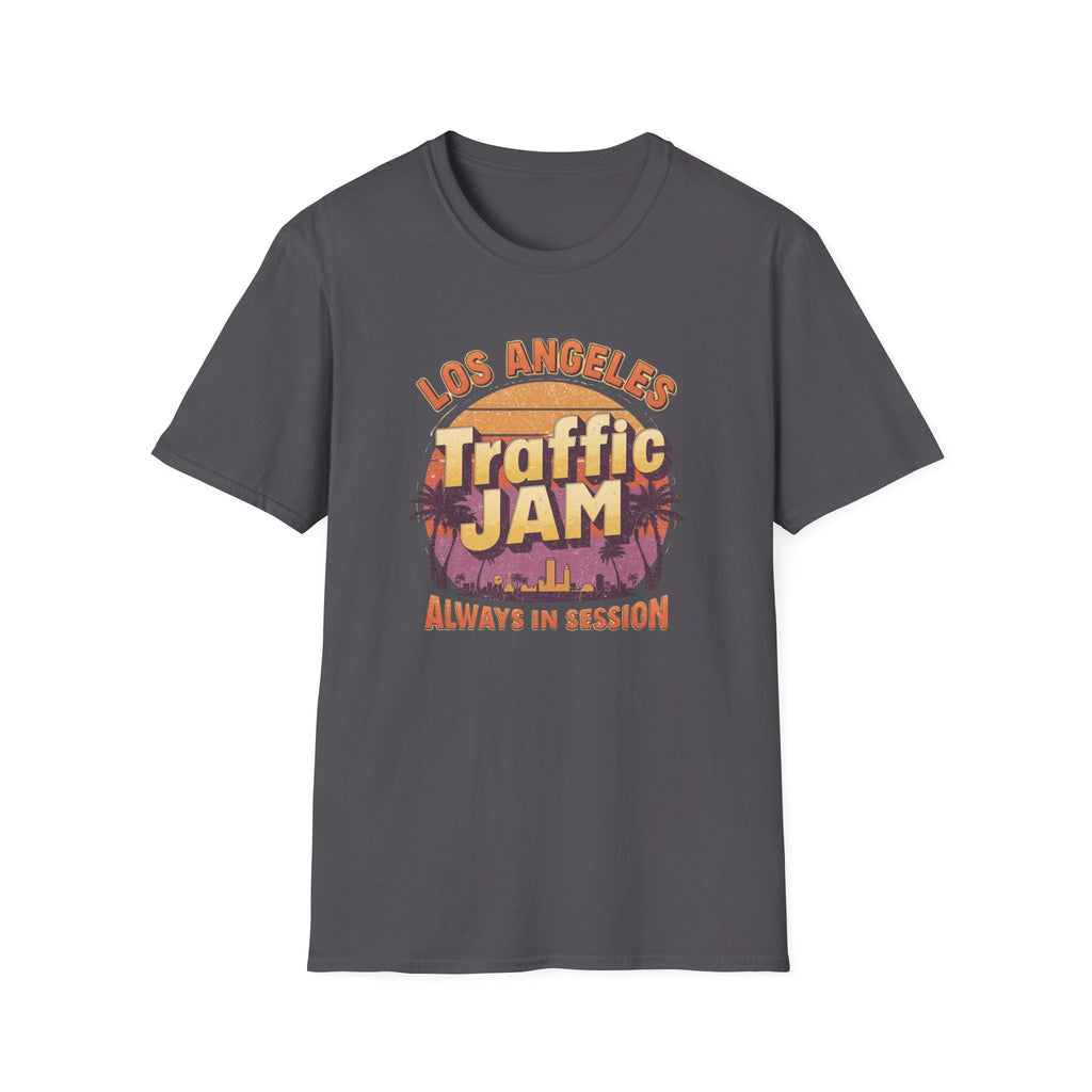 Traffic Jam T-Shirt — "Los Angeles Traffic Jam: Always In Session" Retro Sunset Tee