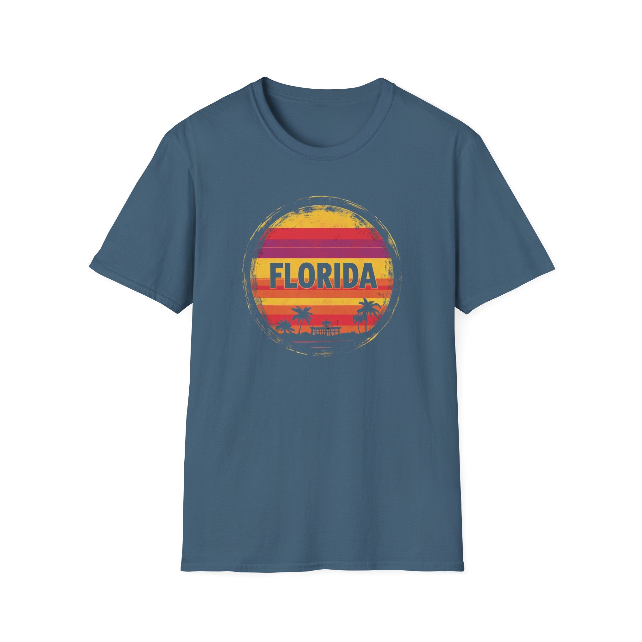 Florida Sunset T-Shirt — Retro Palm Beach Vacation Tee
