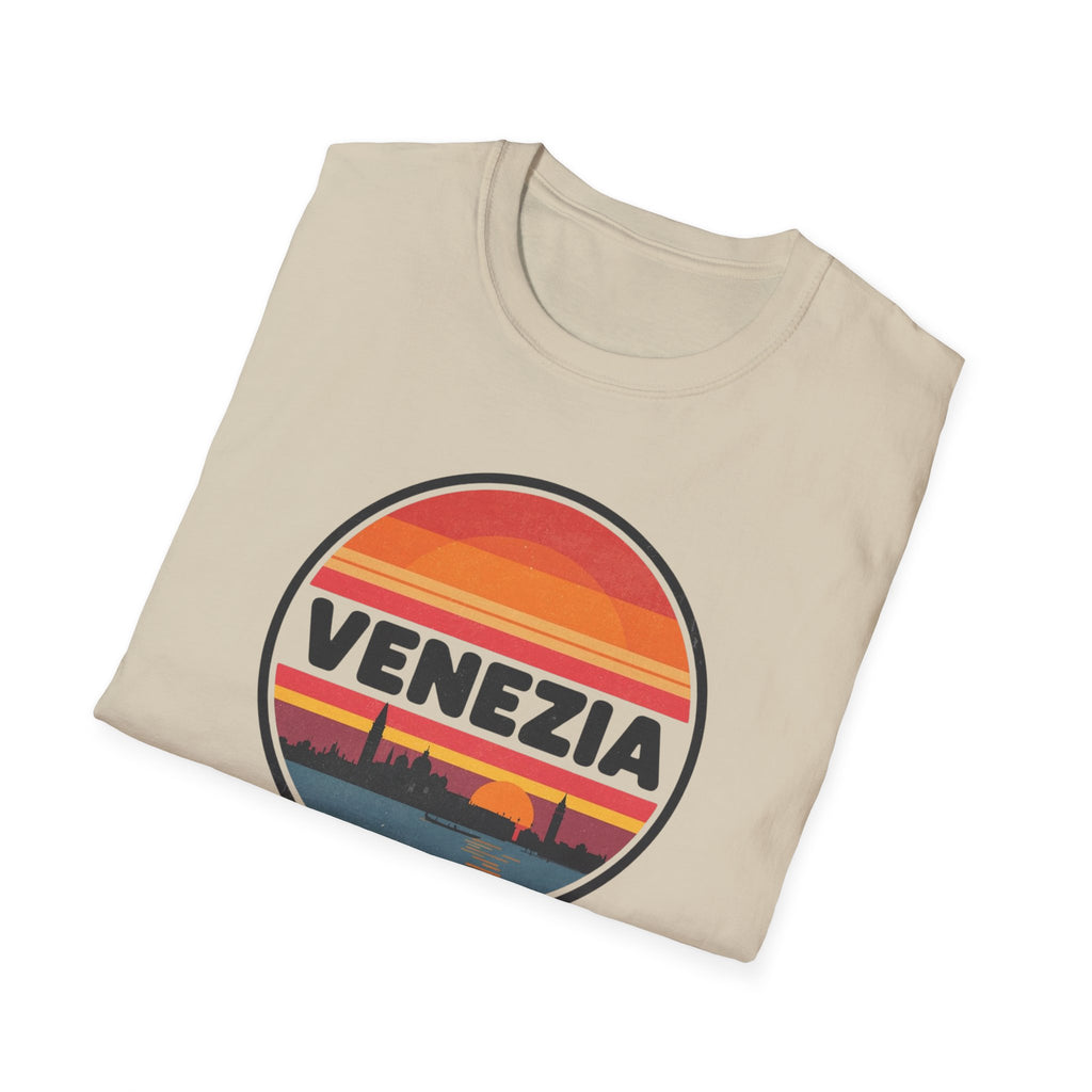 Venezia Sunset T-Shirt — Retro Venice Skyline Tee