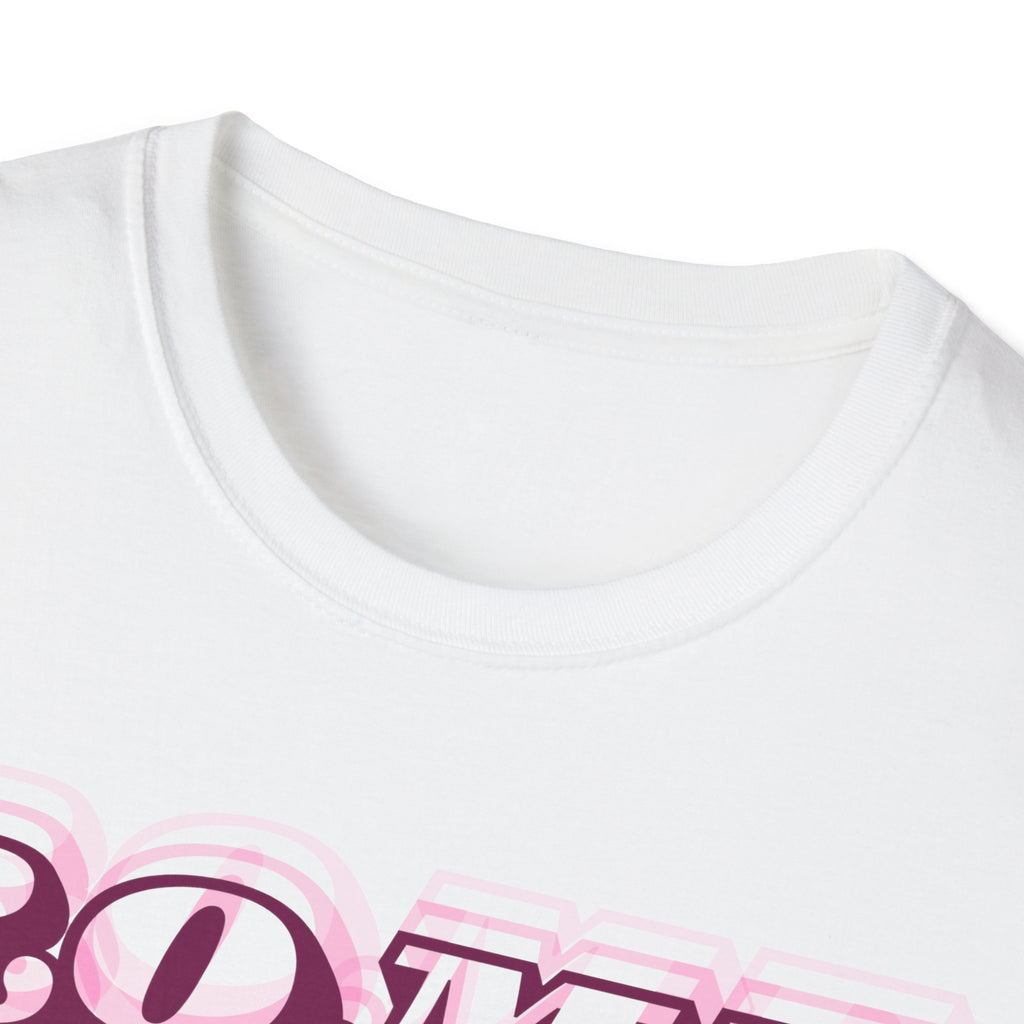 ROME 3D Retro Text T-Shirt | Pink Ombre City Typography