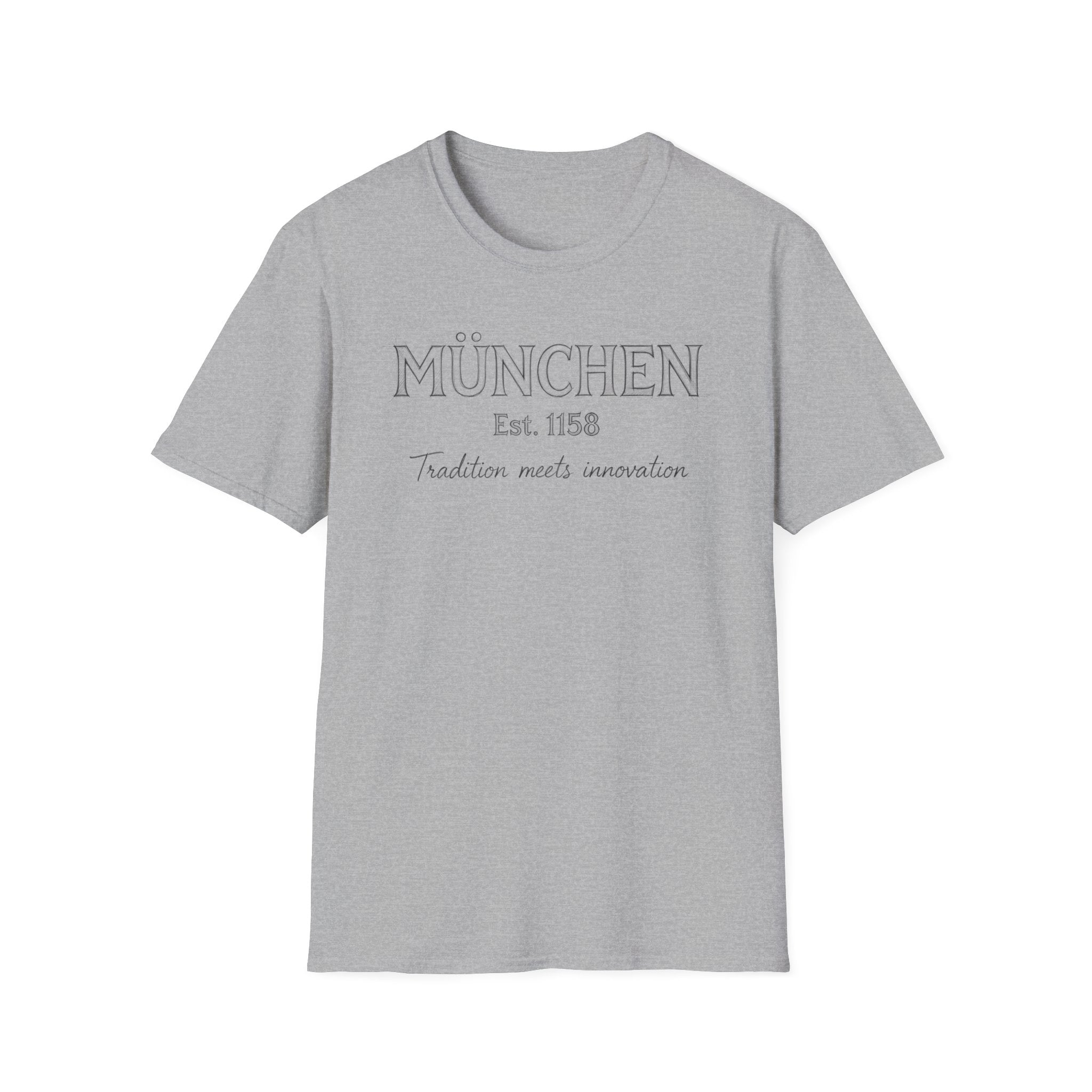 München Est. 1158 T-Shirt | Tradition Meets Innovation, Munich Typography Tee