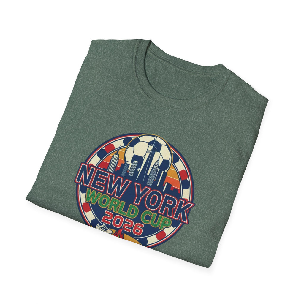 New York World Cup 2026 T-Shirt — Retro City Skyline Soccer Tee