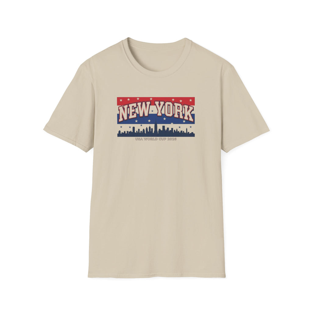 New York Skyline T-Shirt - Patriotic USA City Graphic Tee