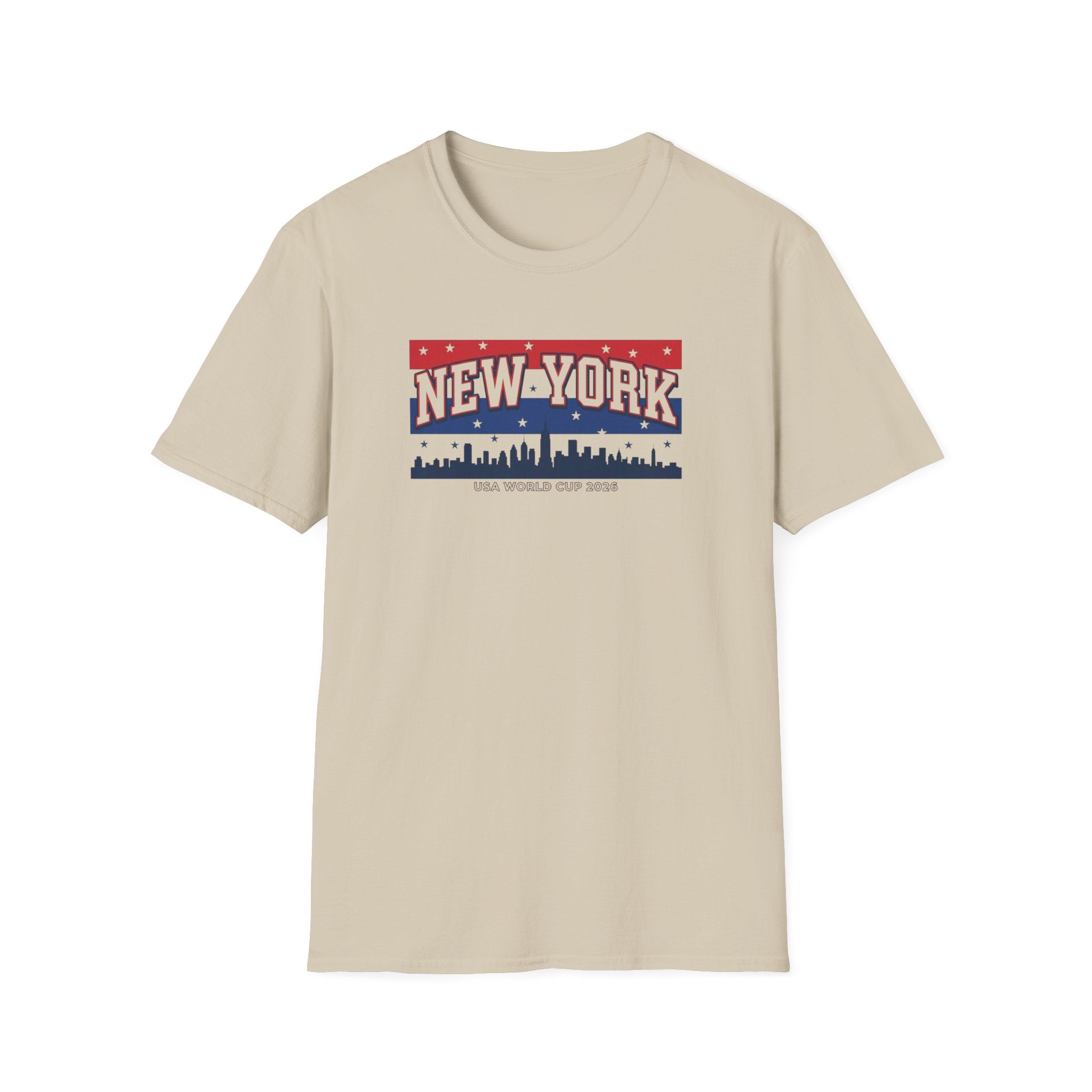 New York Skyline T-Shirt - Patriotic USA City Graphic Tee