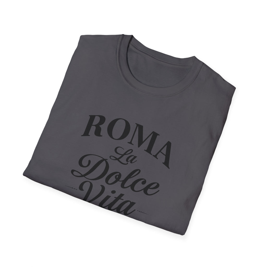 Roma La Dolce Vita T-Shirt | Italian Typography Travel Tee