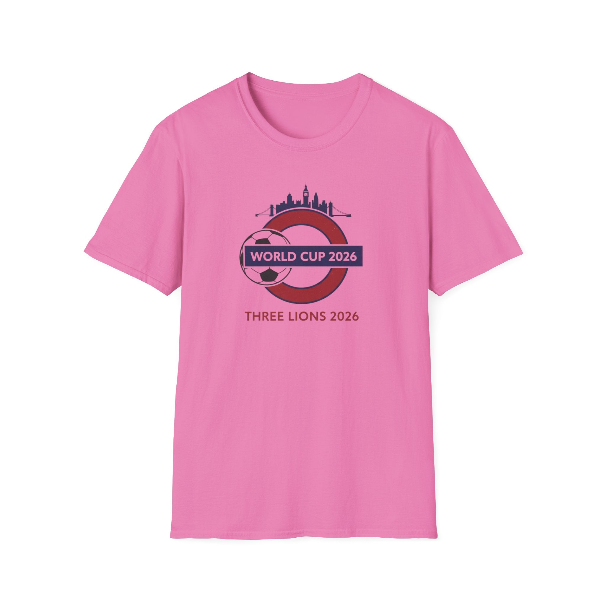 World Cup 2026 Three Lions T-Shirt — England Soccer Fan Tee