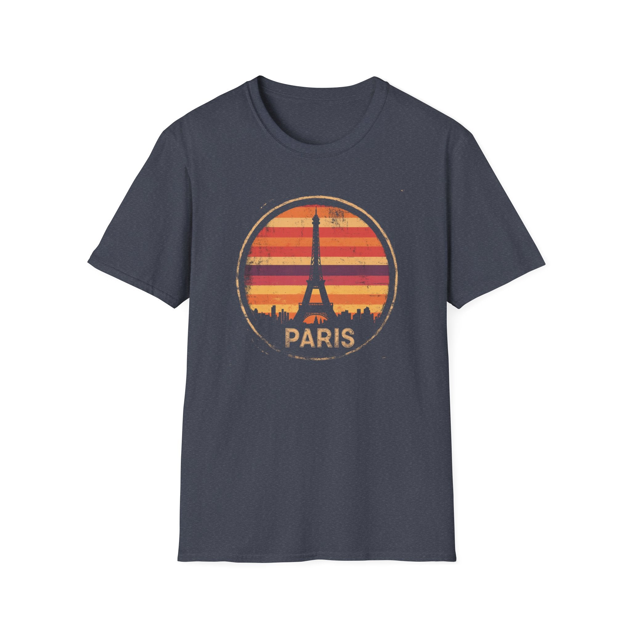 Paris Eiffel Tower Sunset T-Shirt — Vintage Travel Tee