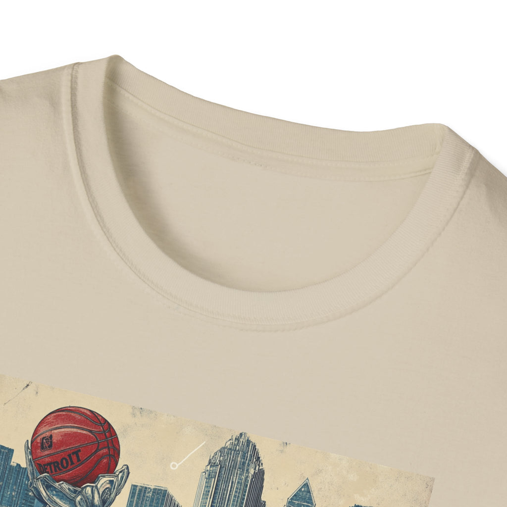 Detroit skyline vintage postcard T-Shirt | Retro city skyline tee