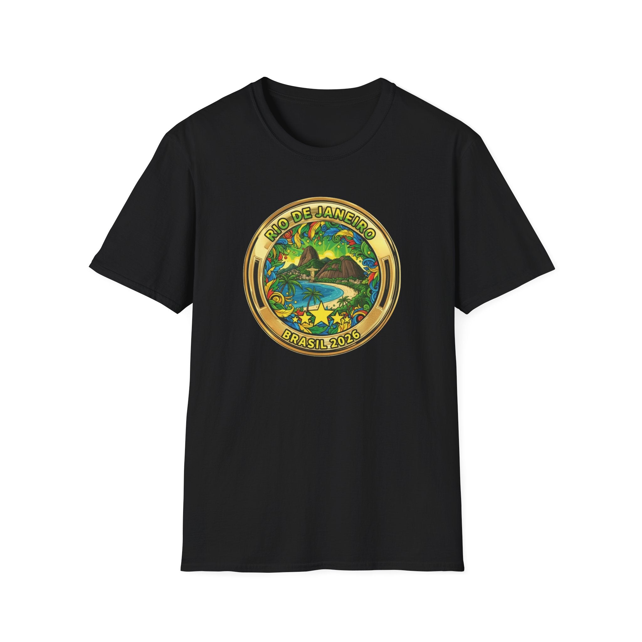Rio de Janeiro Brazil Travel T-Shirt World Cup 2026 — Vintage Tropical Beach Badge