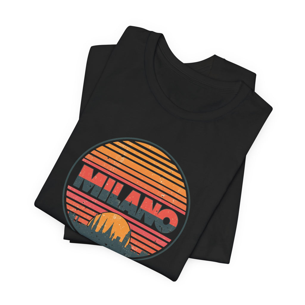 Milano Retro Sunset Tee — Vintage Italy Travel T‑Shirt