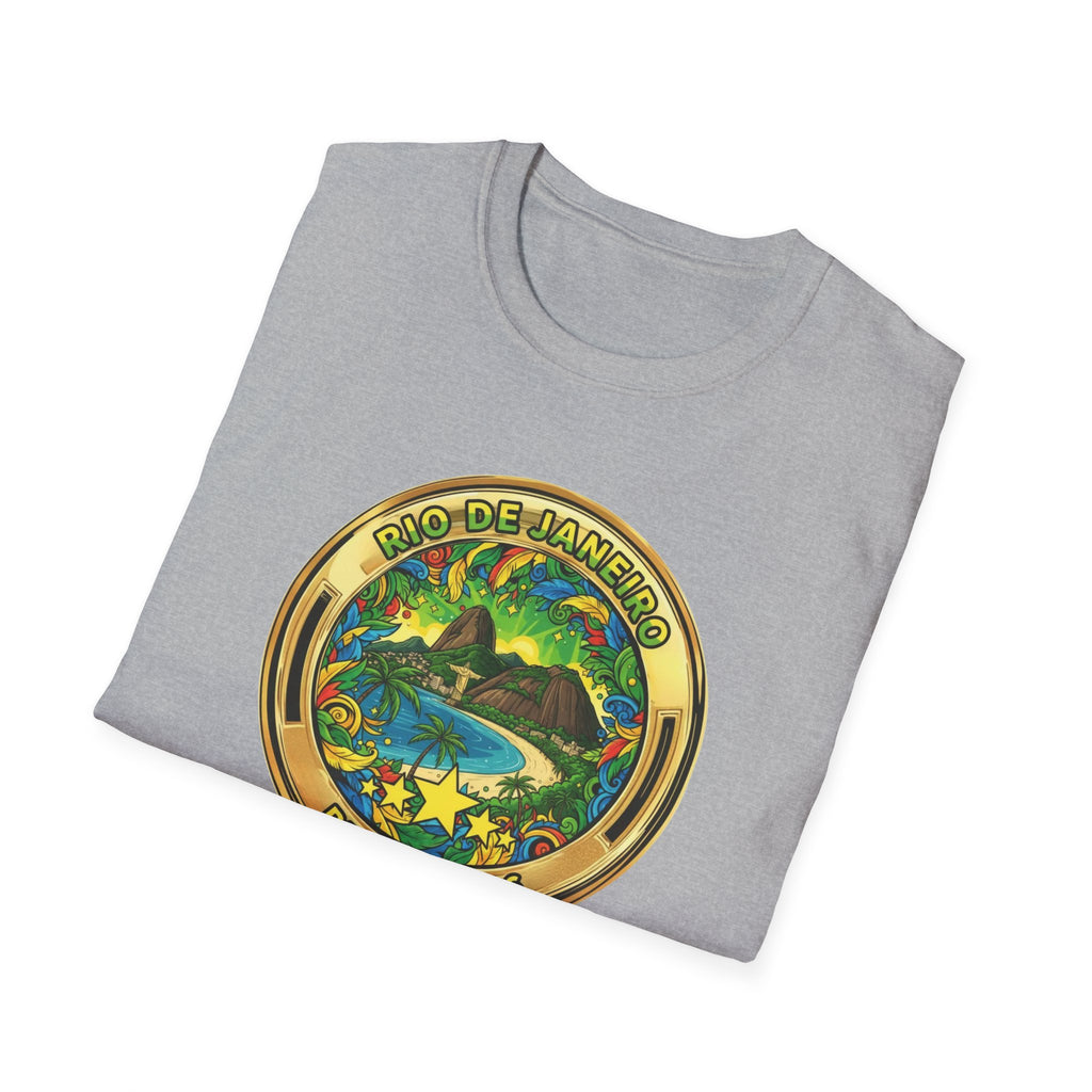 Rio de Janeiro Brazil Travel T-Shirt World Cup 2026 — Vintage Tropical Beach Badge