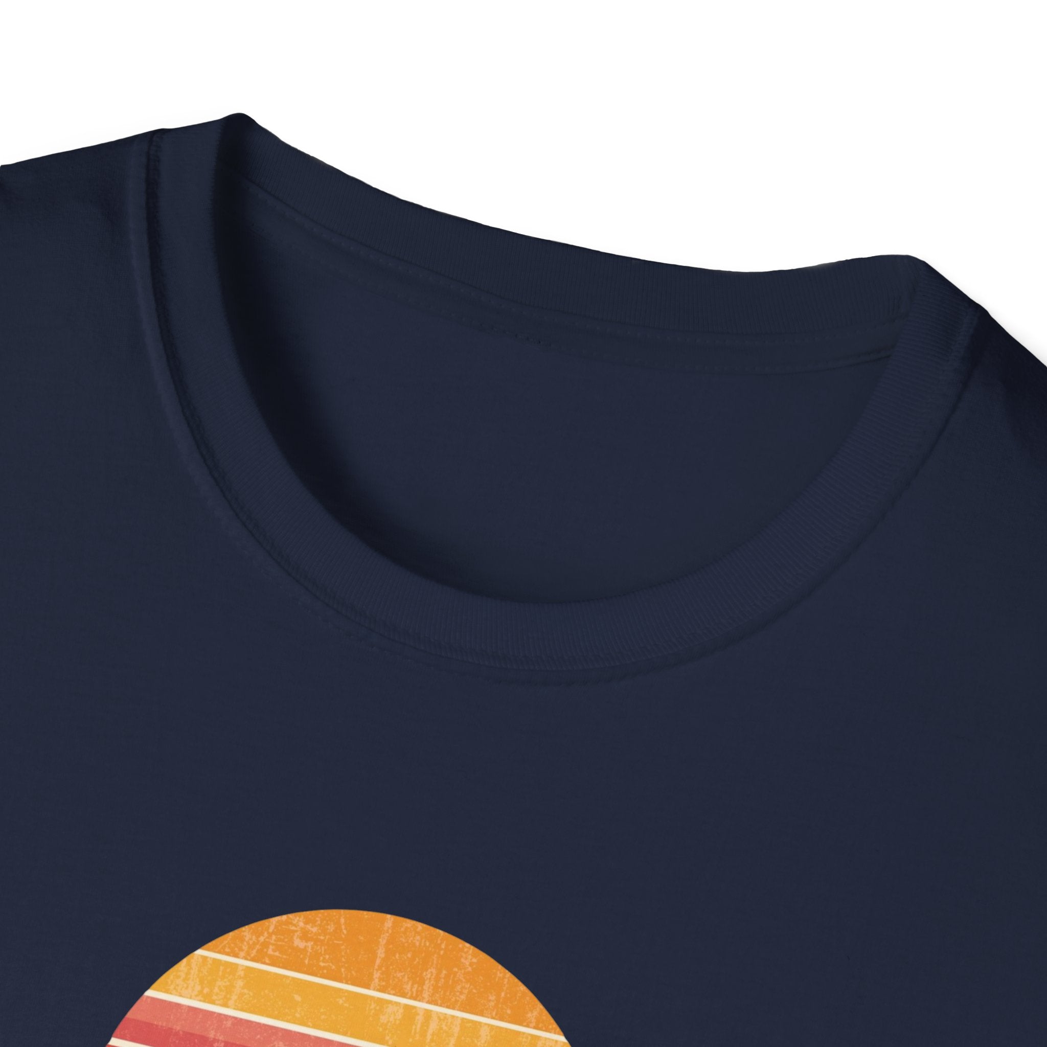 Retro Sunset New York T-Shirt | Vintage Striped City Graphic