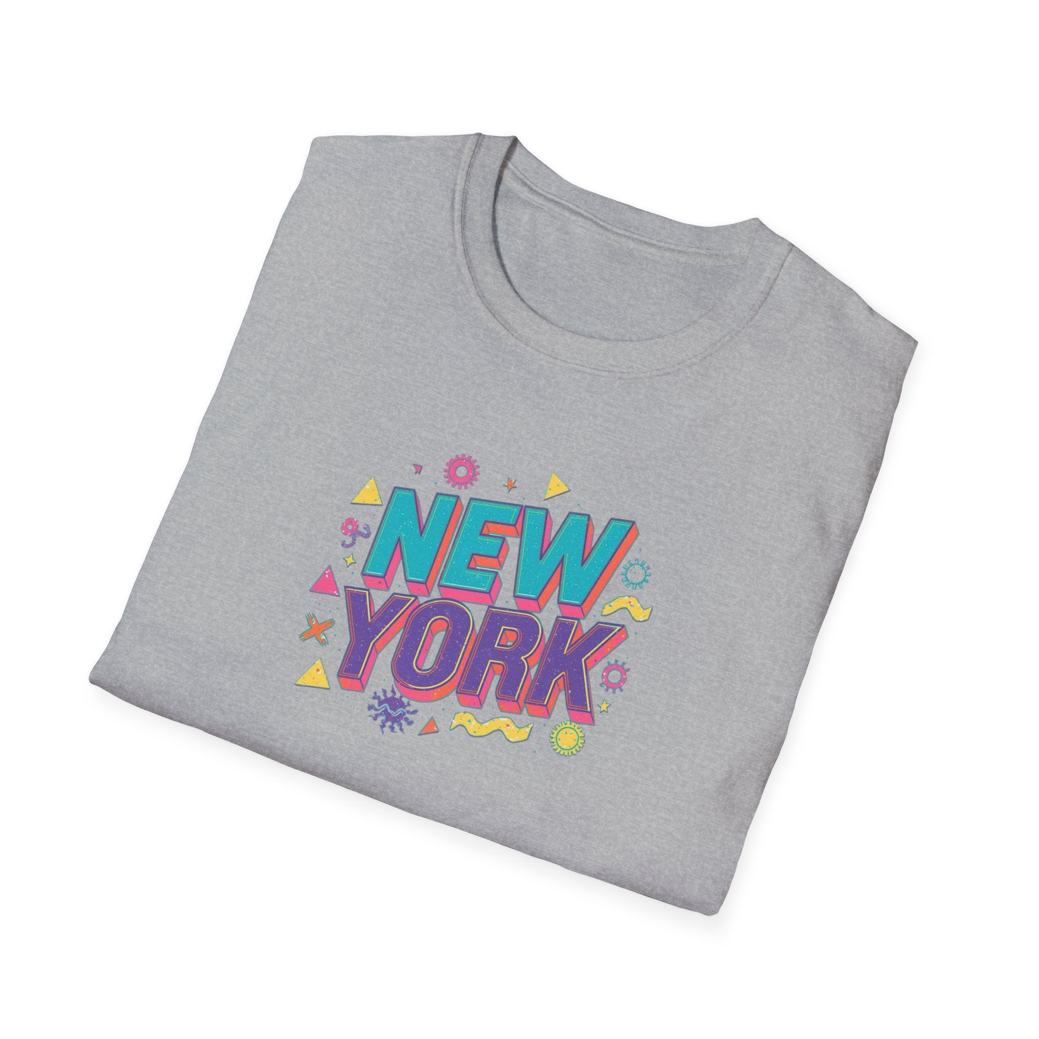 New York colorful typography T-Shirt | city souvenir, retro pop design