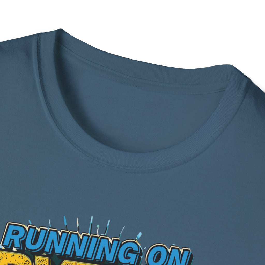Running on Bytes and Vibes T-Shirt — Austin Retro Tech Graphic Tee