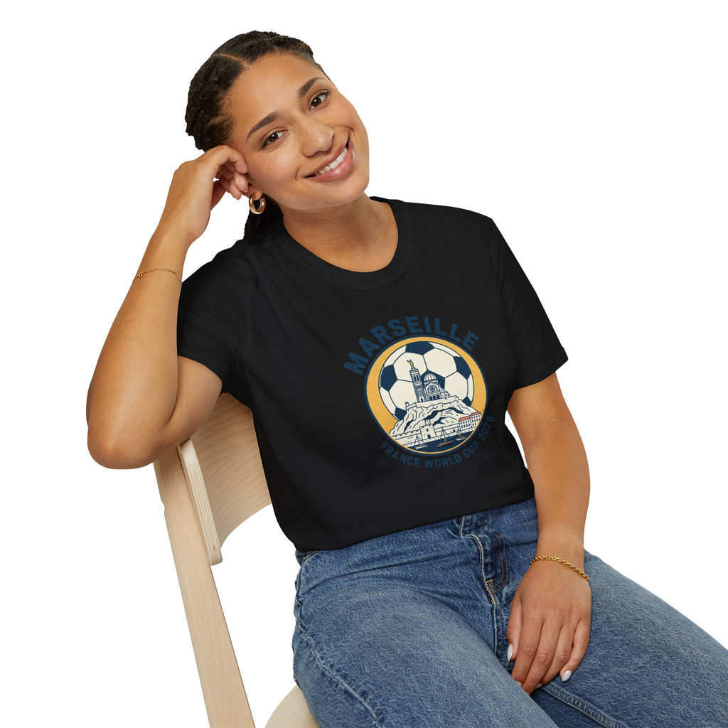 Marseille Soccer T‑Shirt – France World Cup 2026 Stadium Graphic