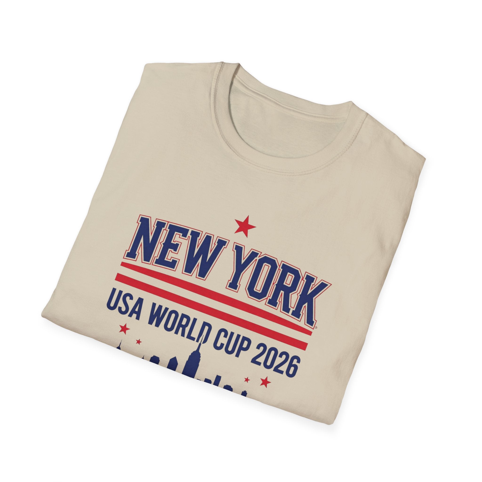 New York USA World Cup 2026 T-Shirt — Skyline Soccer Fan Tee