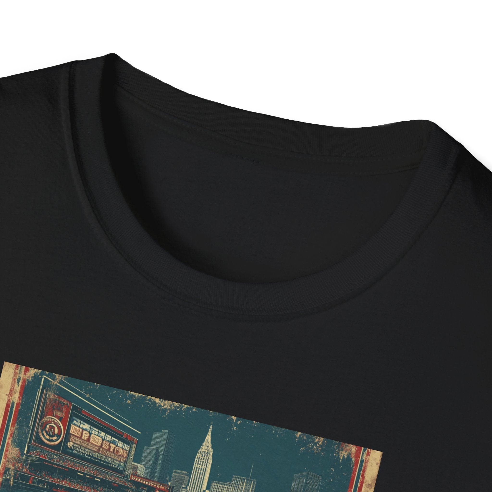 Boston Vintage Baseball T-Shirt | City Skyline, Retro Sports Design