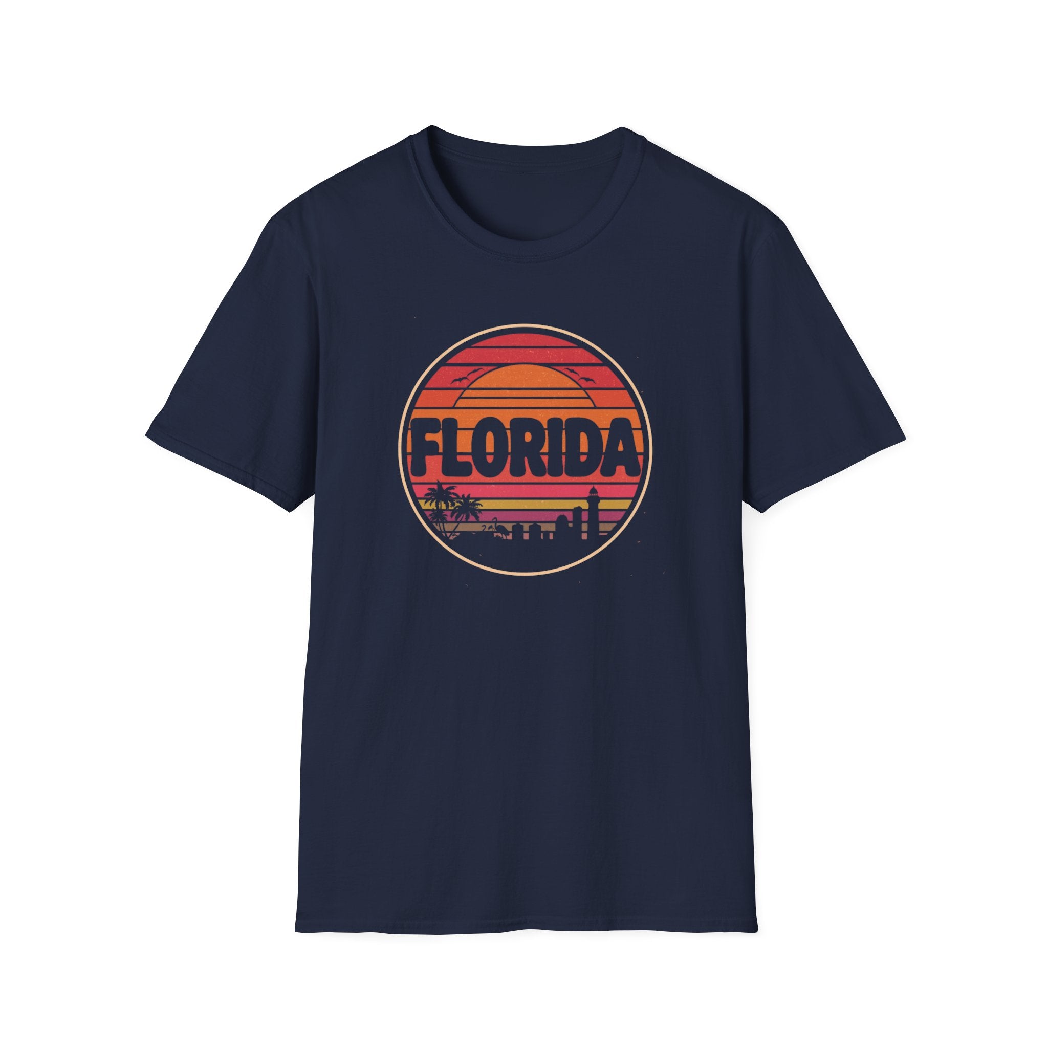 Florida Sunset T-Shirt — Retro Beach Skyline Tee
