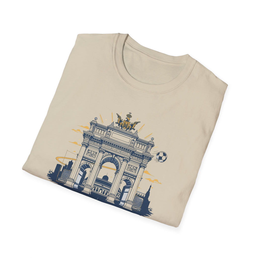 Madrid Arch Illustration T-Shirt | Puerta de Alcalá Landmark Tee