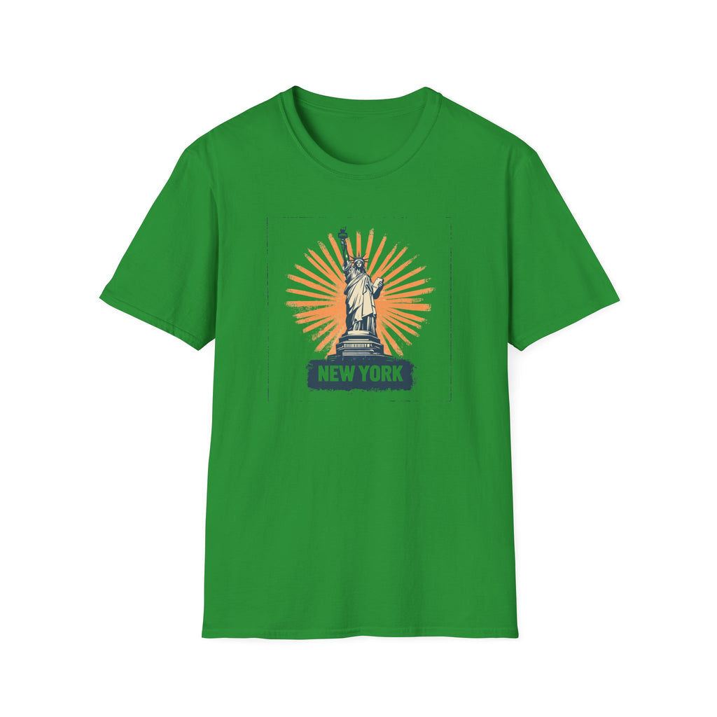 Statue of Liberty Illustration T-Shirt | New York Skyline Graphic