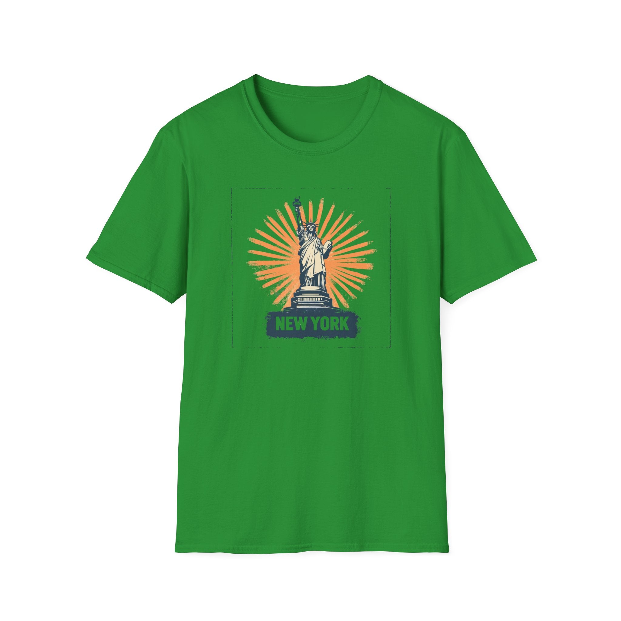 Statue of Liberty Illustration T-Shirt | New York Skyline Graphic