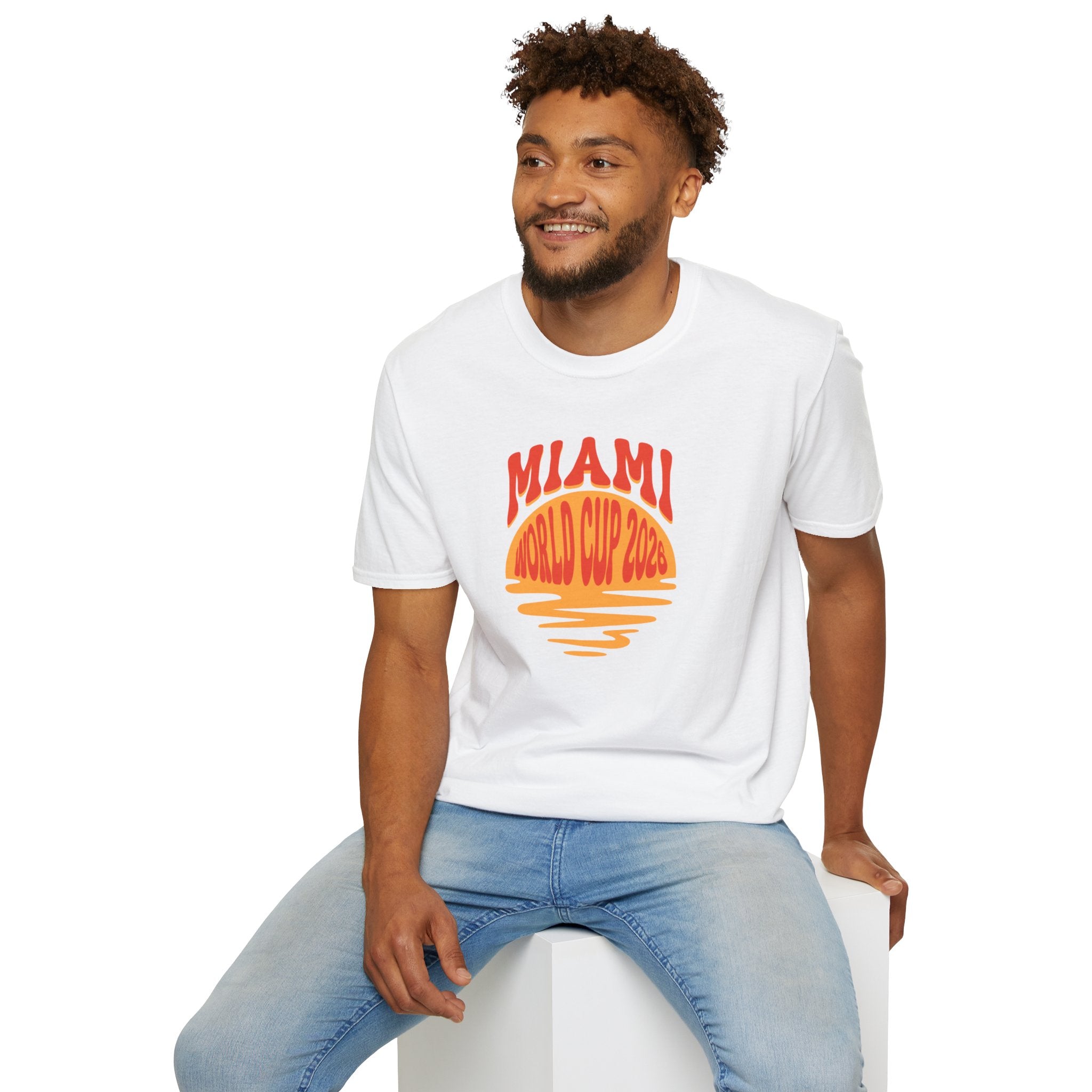 Miami World Cup 2026 T-Shirt – Retro Sunset Soccer Tee