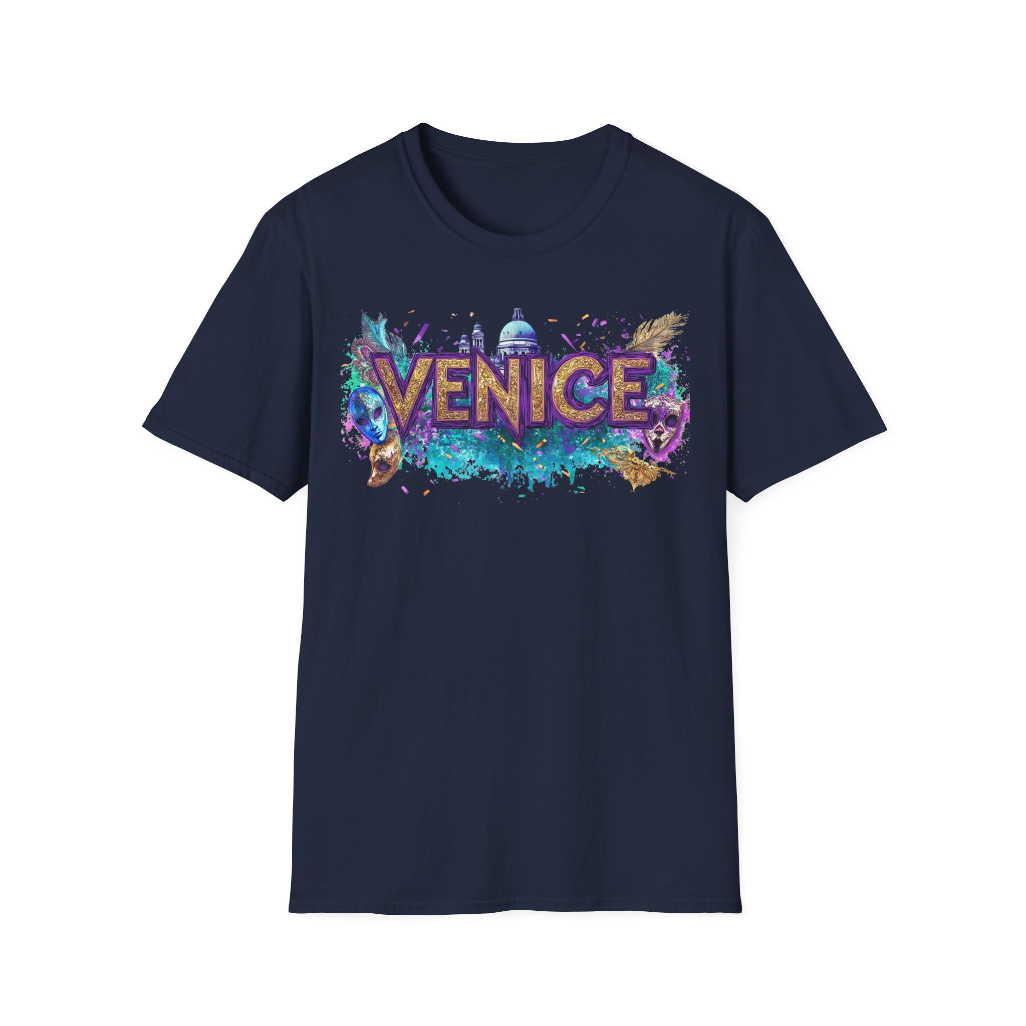 Venice Watercolor Splash T-Shirt | Venice Italy Travel Souvenir