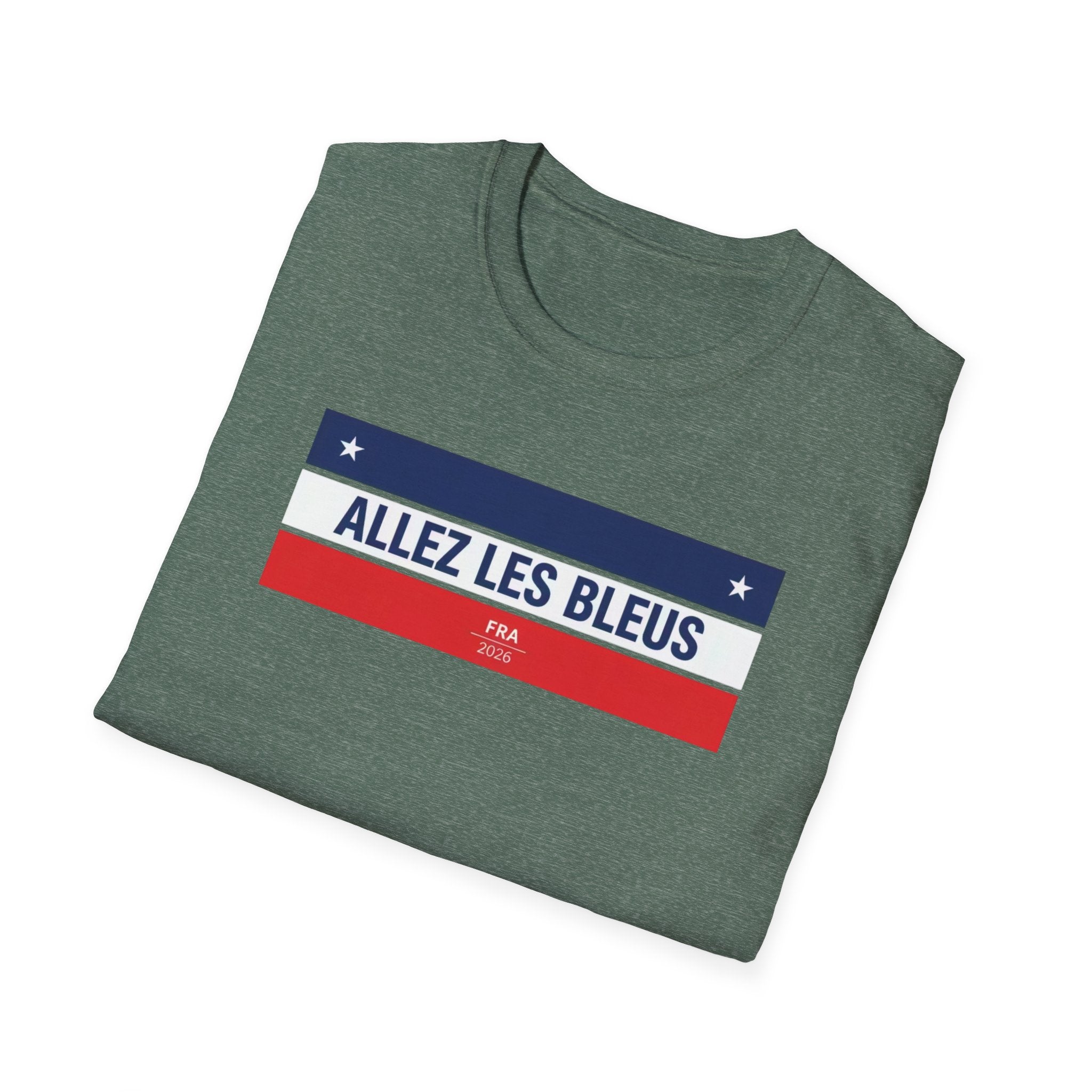 T-Shirt — Allez Les Bleus French Flag Soccer Supporter Tee