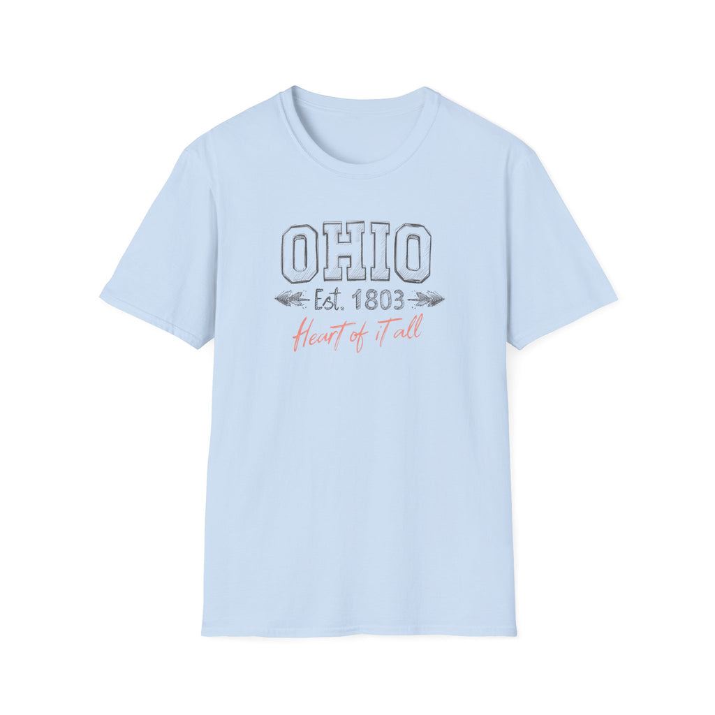 Ohio Est. 1803 "Heart of it All" T-Shirt