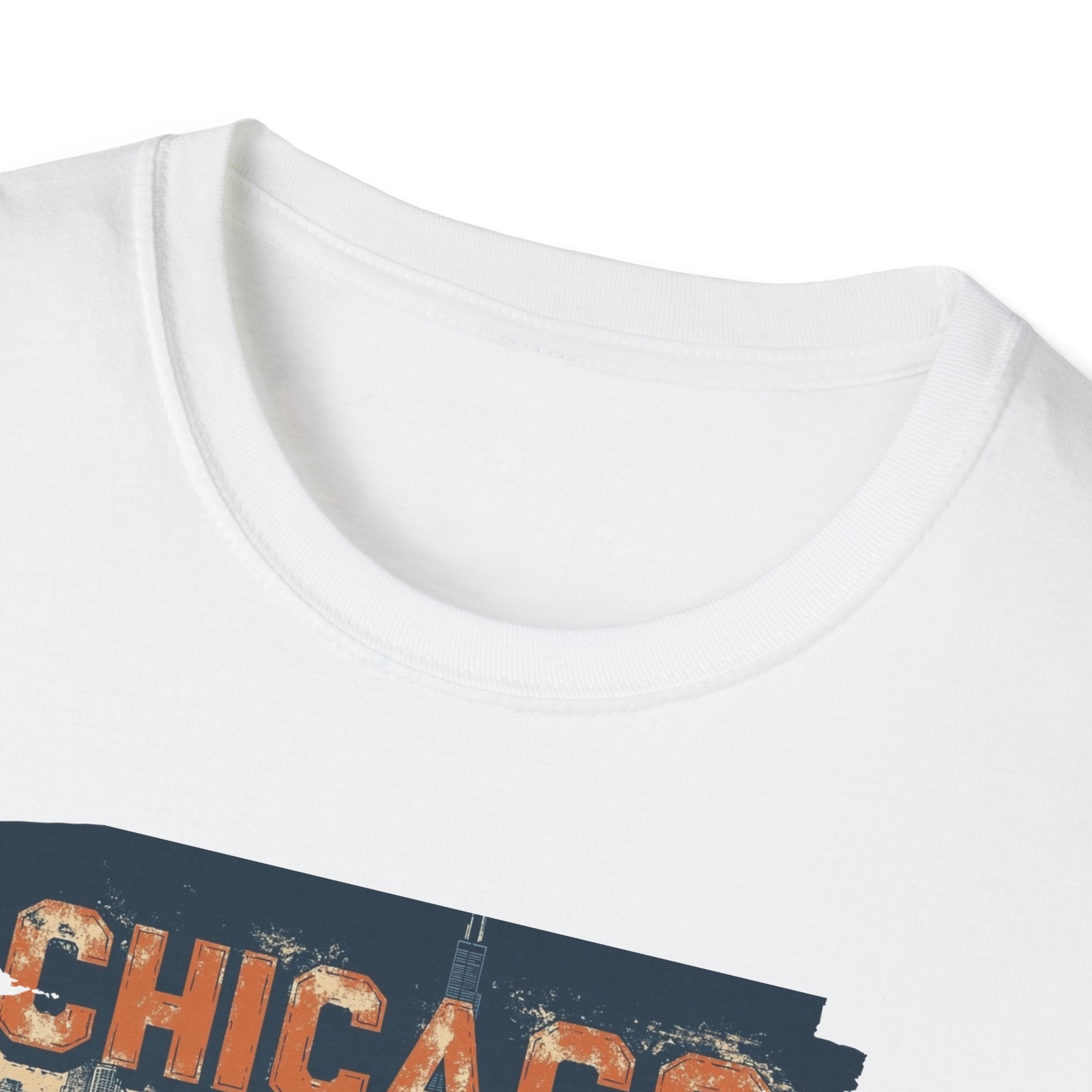 Chicago Skyline Distressed T-Shirt | Cityscape, Retro Star