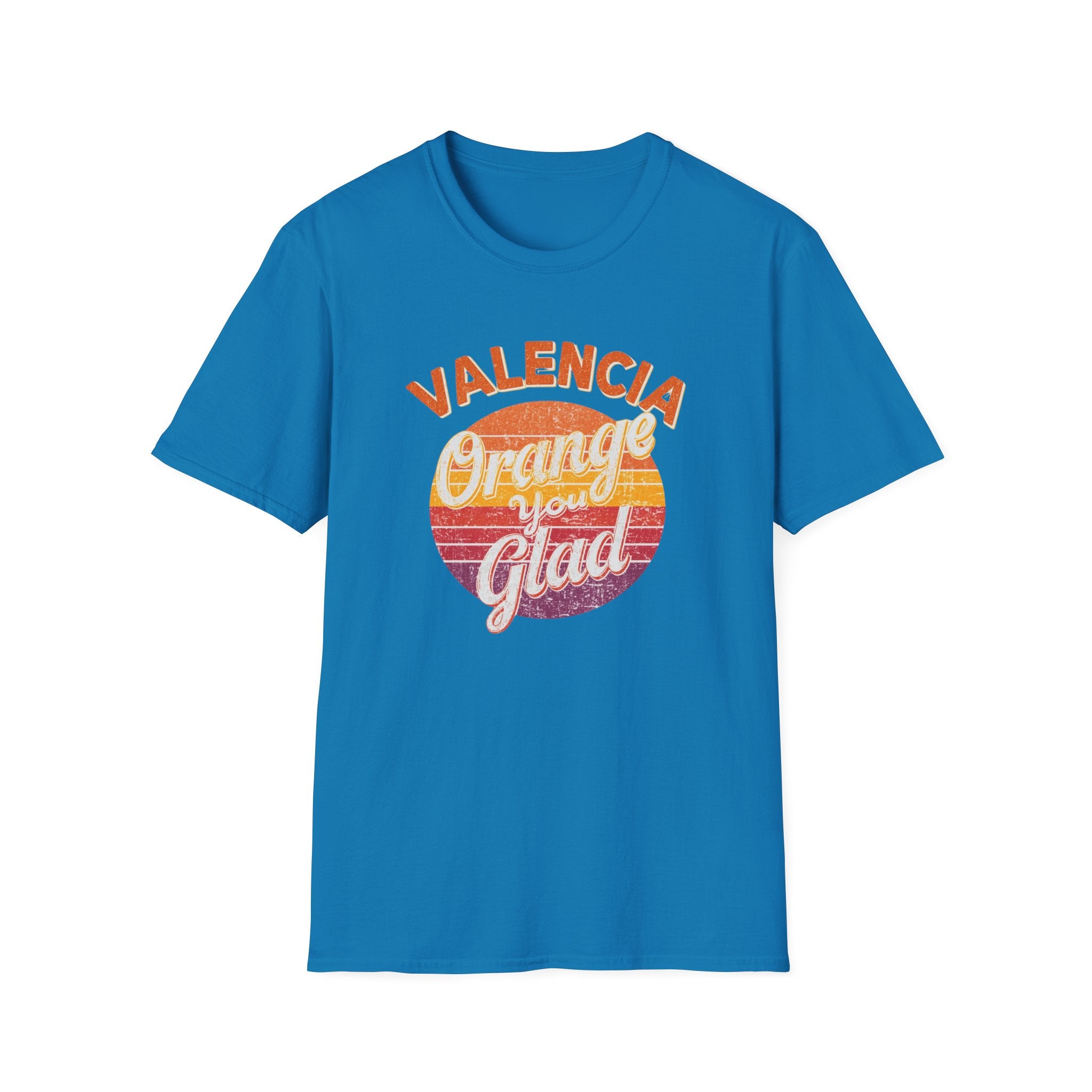 Valencia Orange You Glad Retro Graphic T-Shirt