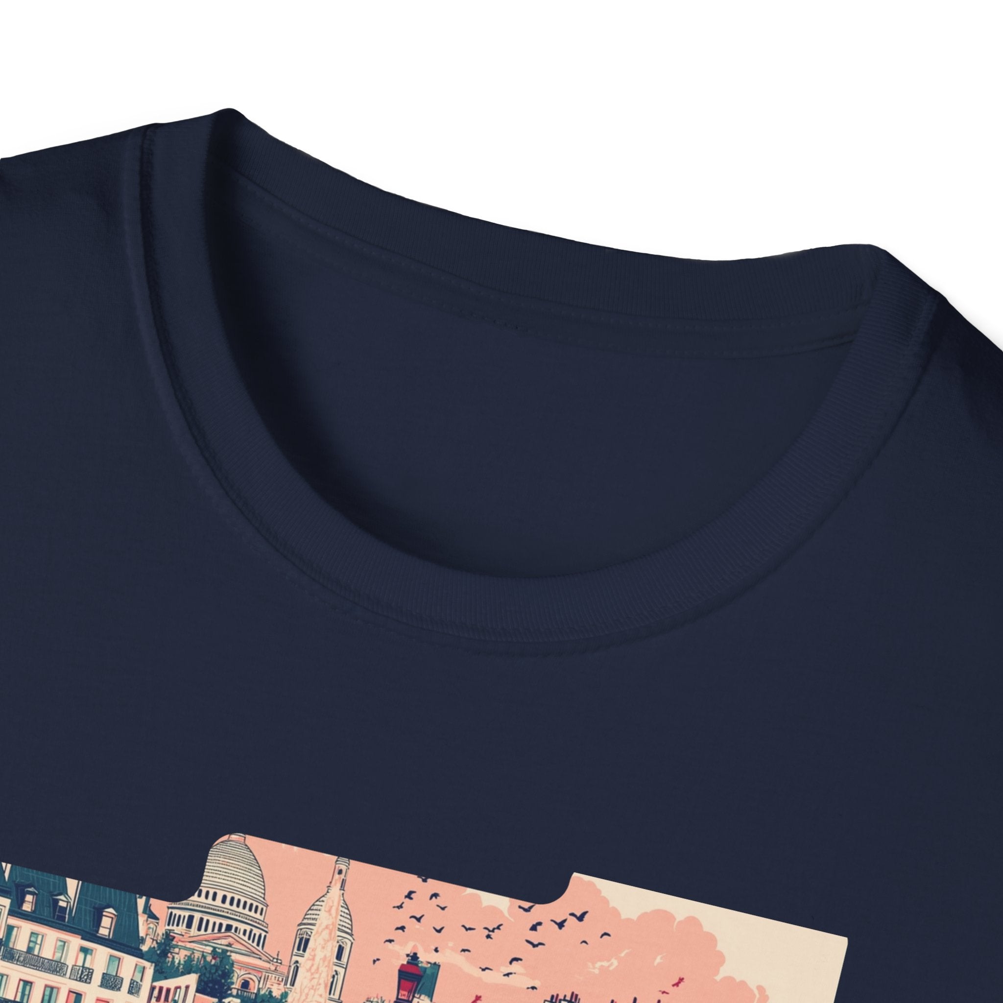 Paris Cityscape T-Shirt | Vintage French Street Illustration