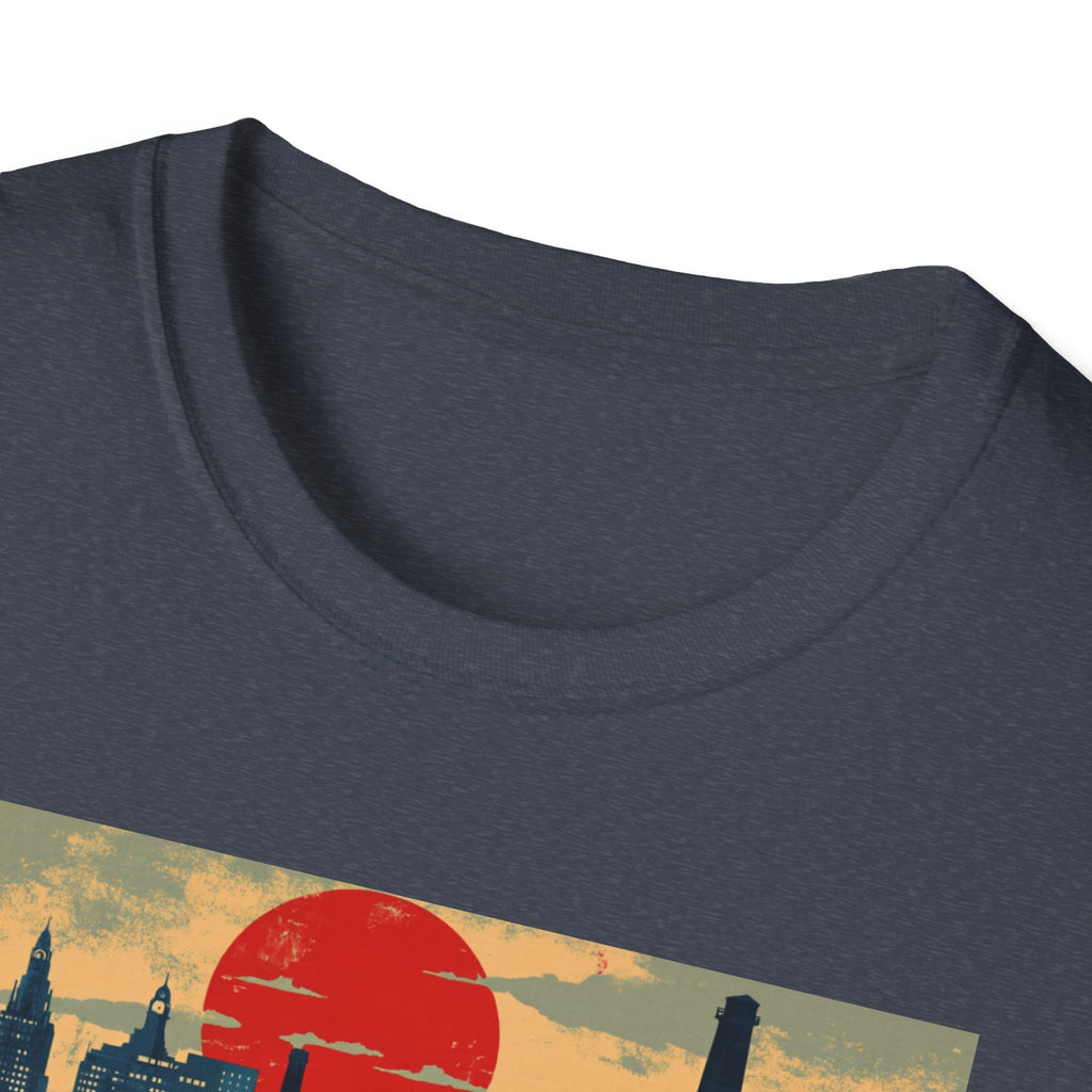 Manchester Skyline T-Shirt | Retro Cityscape Travel Tee