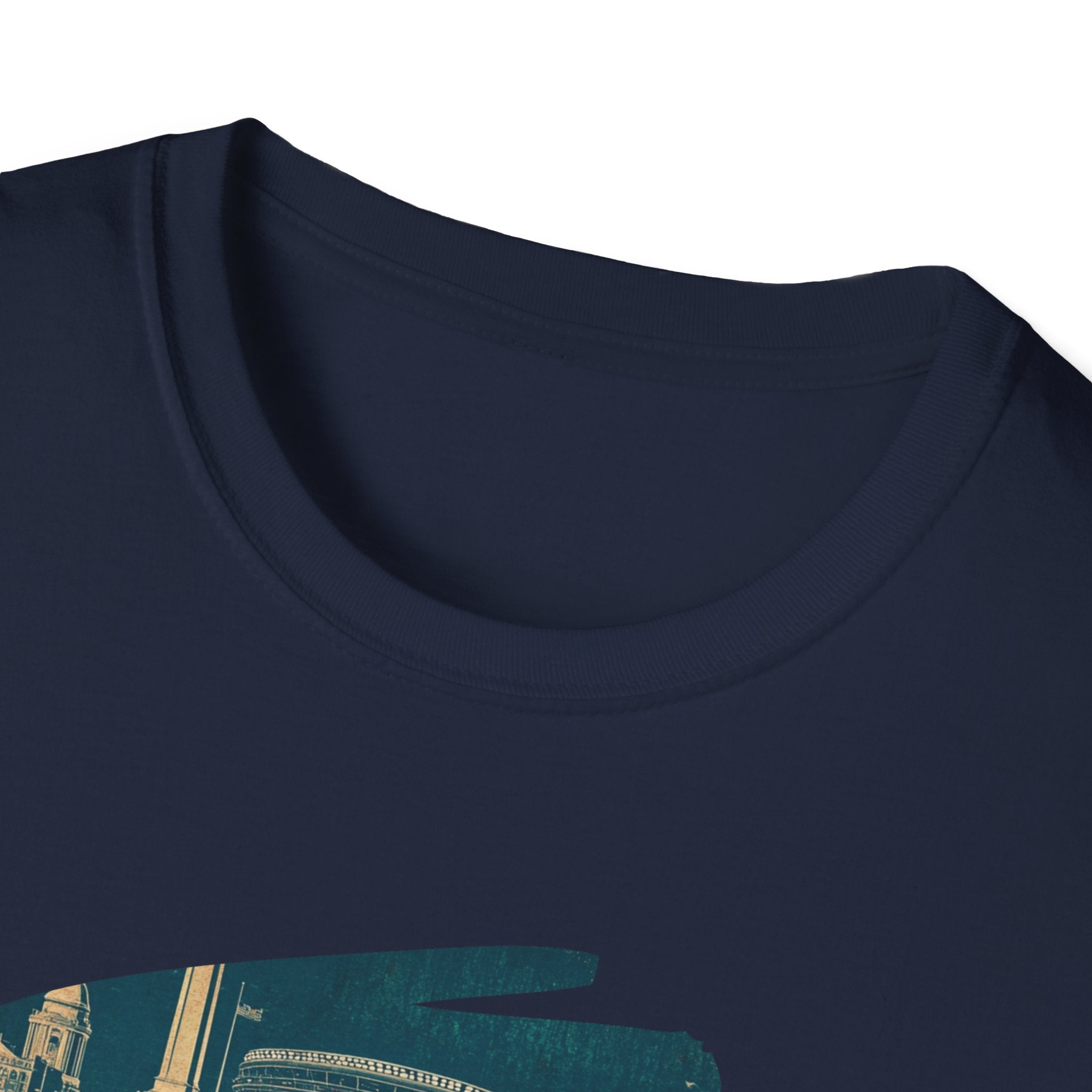 Boston Retro Brushstroke T-Shirt | City Skyline, Vintage Text
