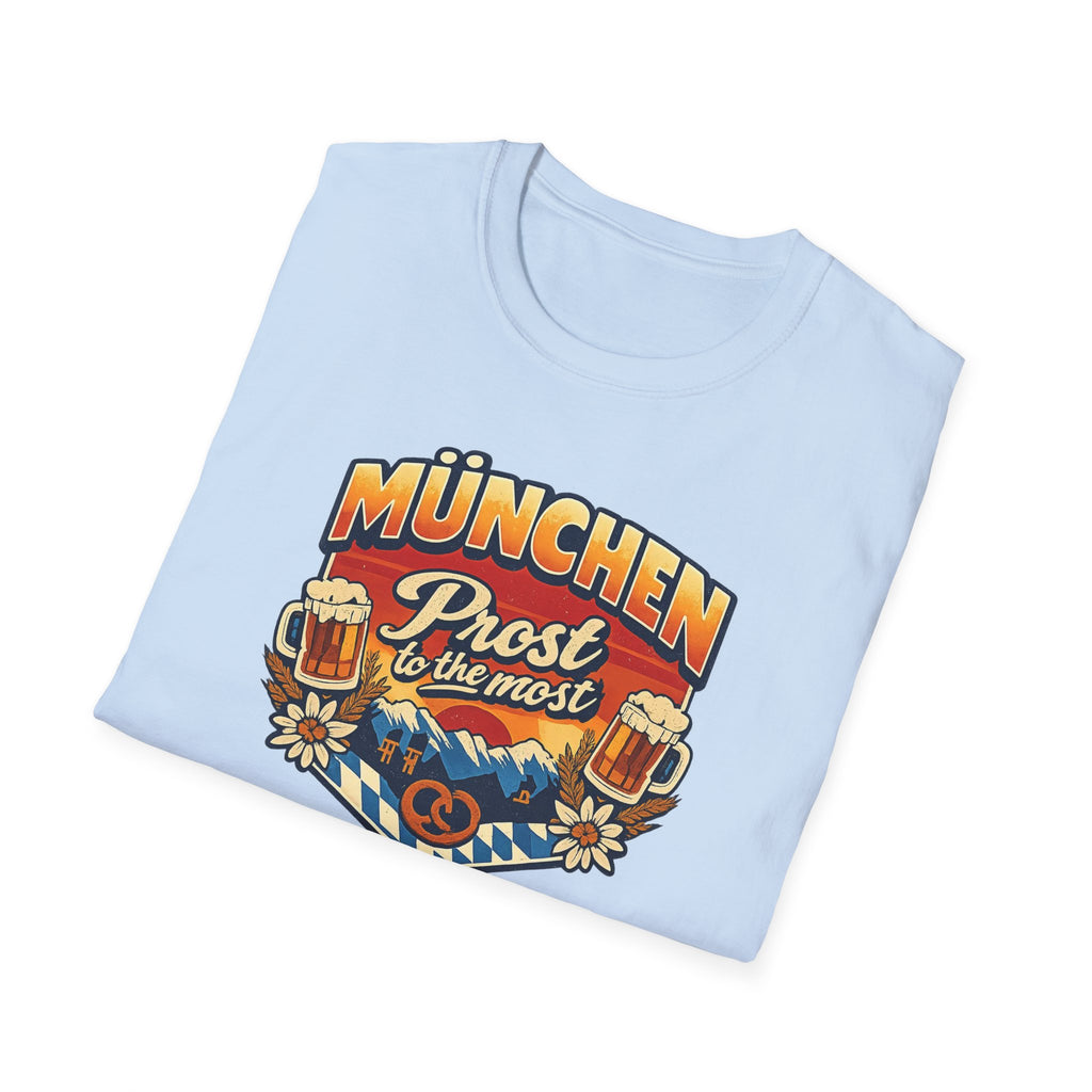 München Prost T-Shirt – Oktoberfest Beer & Pretzel Graphic Tee