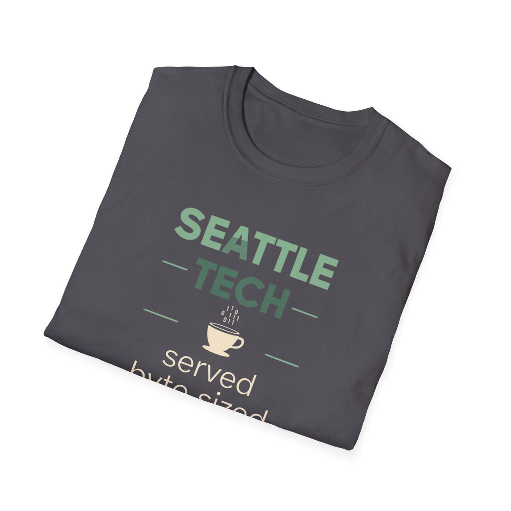 Seattle Tech T-Shirt – “served byte sized” Coffee & Coding Tee