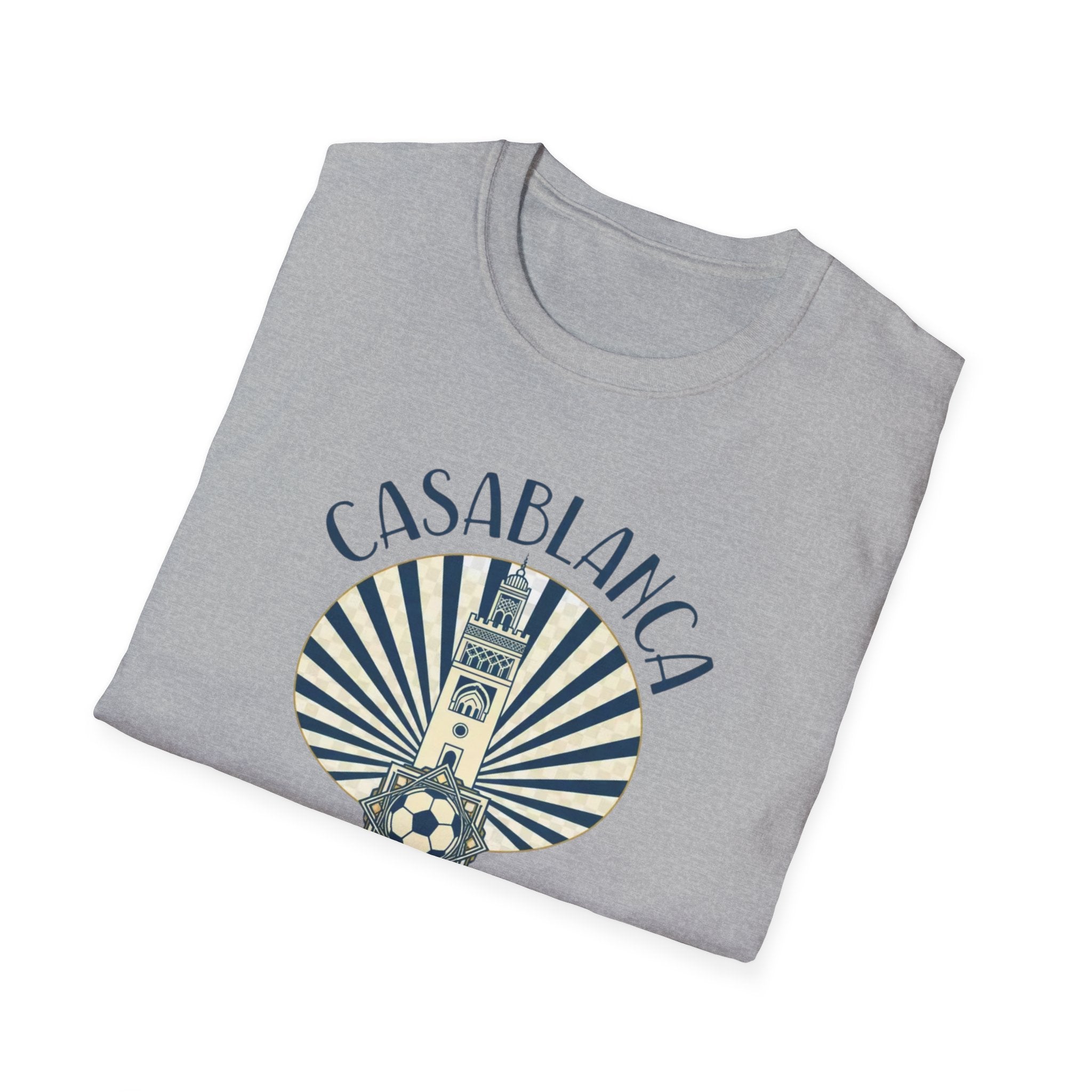 Casablanca Vintage Travel T-Shirt — Morocco World Cup 2026 Souvenir