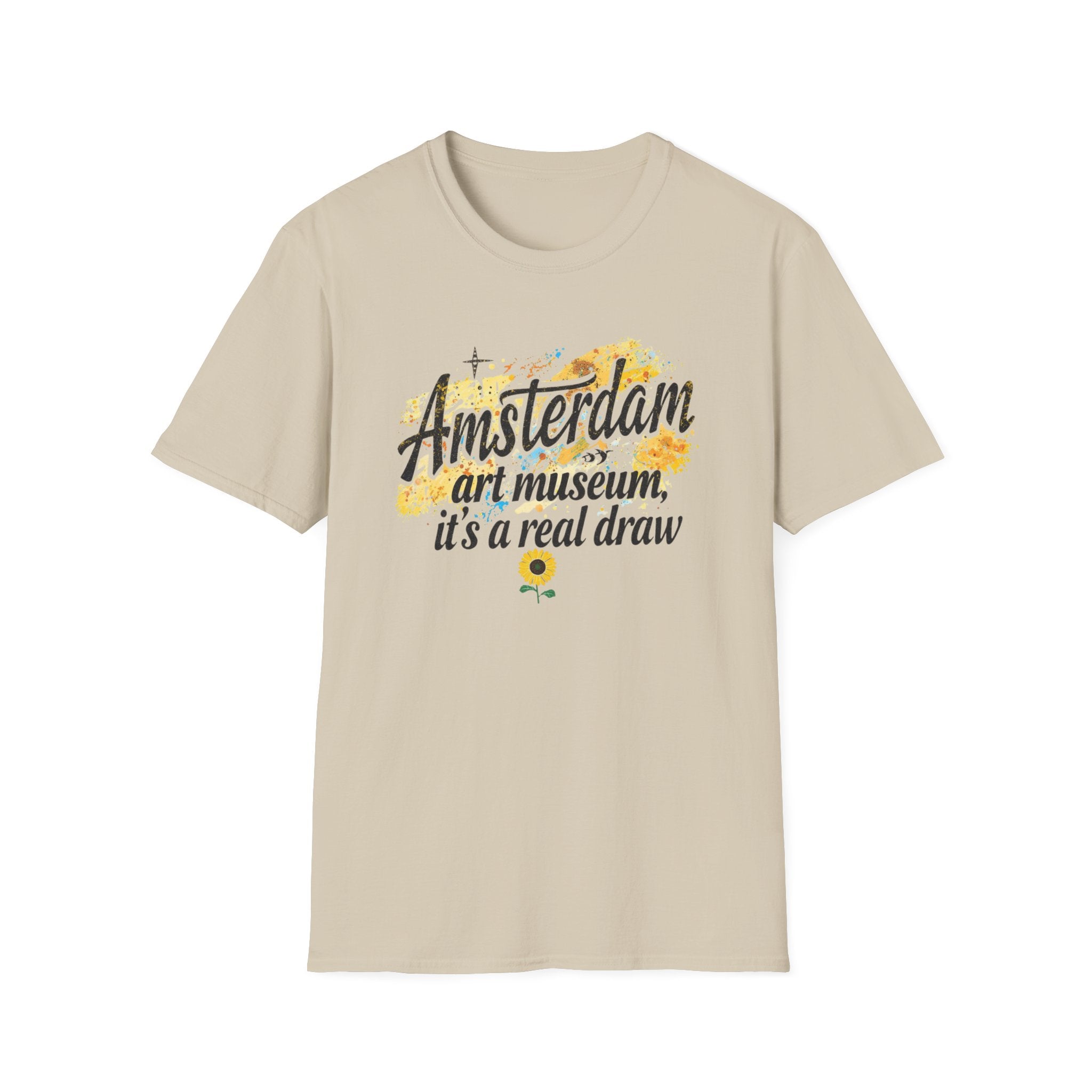 Amsterdam Art Museum T-Shirt — "Amsterdam: art museum, it's a real draw" Travel Tee
