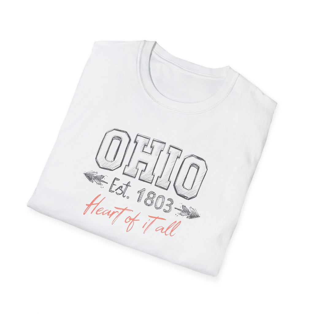 Ohio Est. 1803 "Heart of it All" T-Shirt