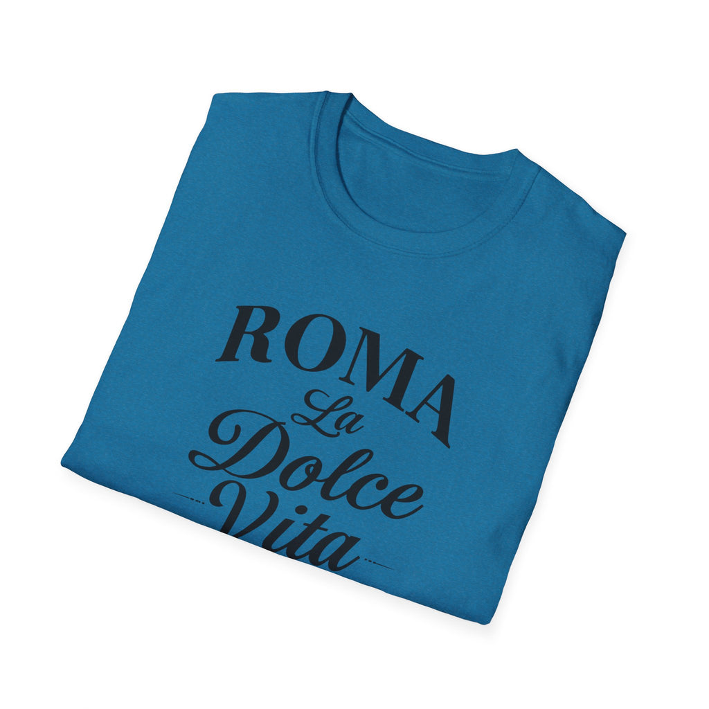 Roma La Dolce Vita T-Shirt | Italian Typography Travel Tee