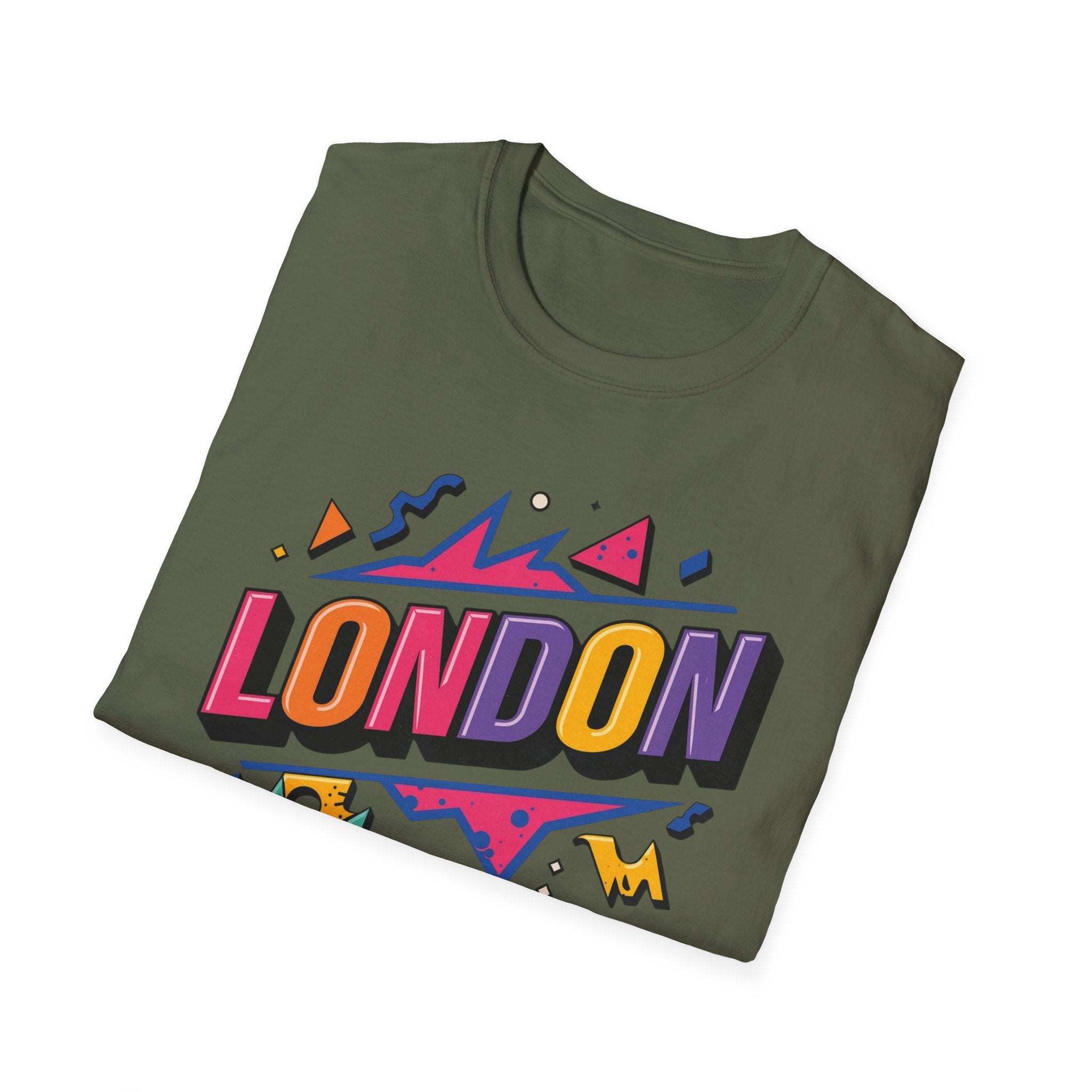 London Pop Art T-Shirt — Colorful Retro City Graphic Tee