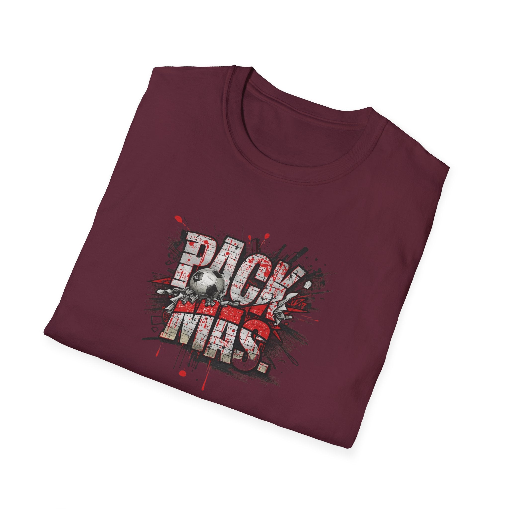 PACK MAS graphic T-Shirt | grunge splatter typography