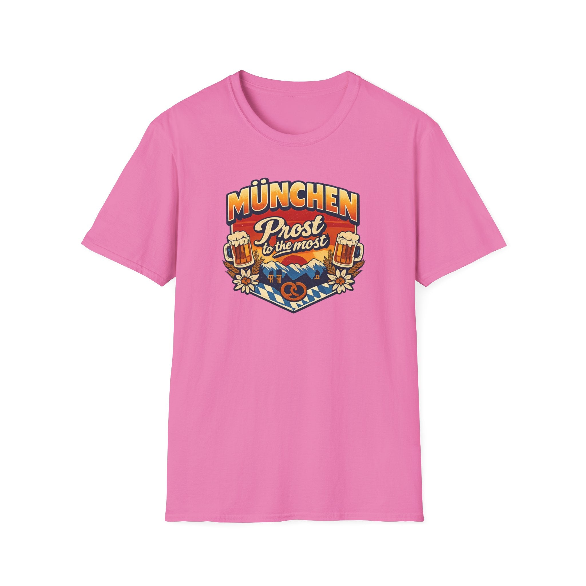 München Prost T-Shirt – Oktoberfest Beer & Pretzel Graphic Tee