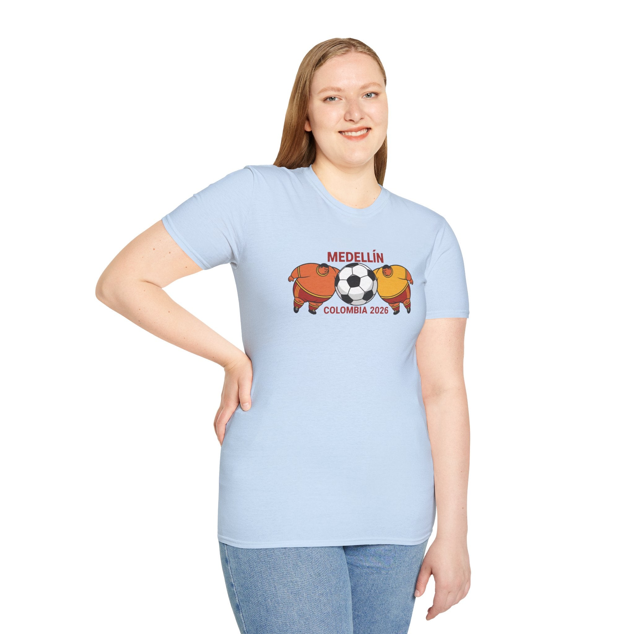 Medellín Colombia 2026 Soccer T-Shirt – Football Dolphins Graphic Tee