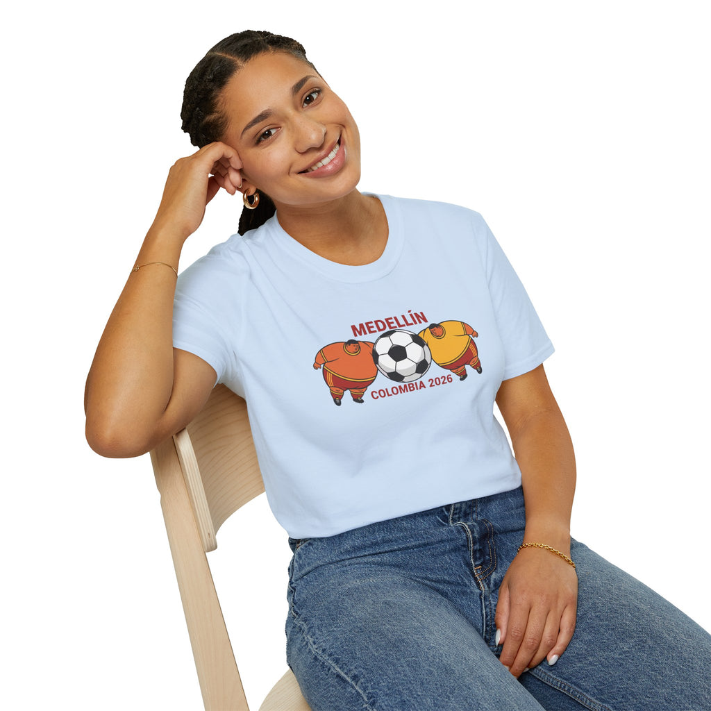 Medellín Colombia 2026 Soccer T-Shirt – Football Dolphins Graphic Tee