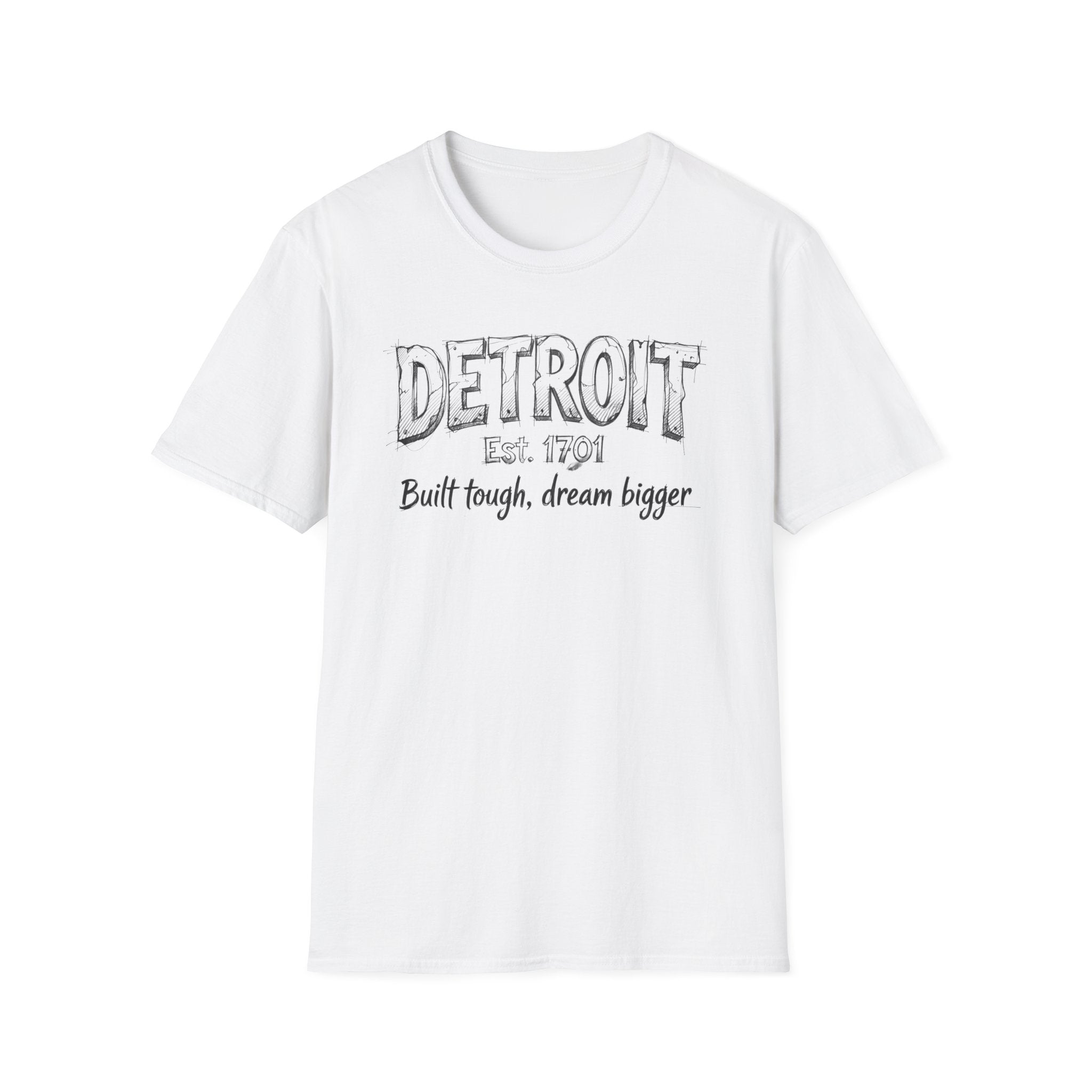 Detroit Built Tough Tee — 'Built tough, dream bigger' City Pride T-Shirt