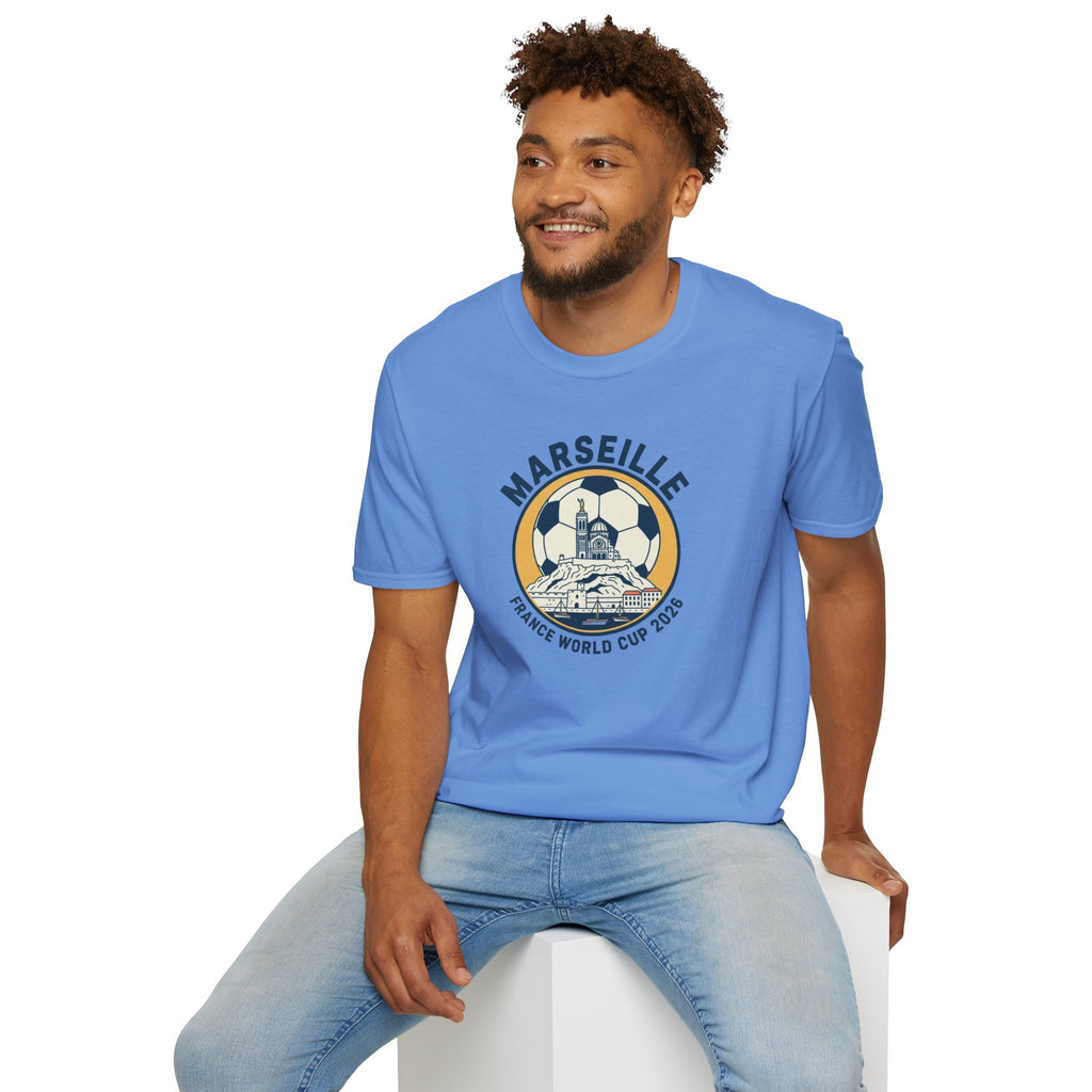 Marseille Soccer T‑Shirt – France World Cup 2026 Stadium Graphic