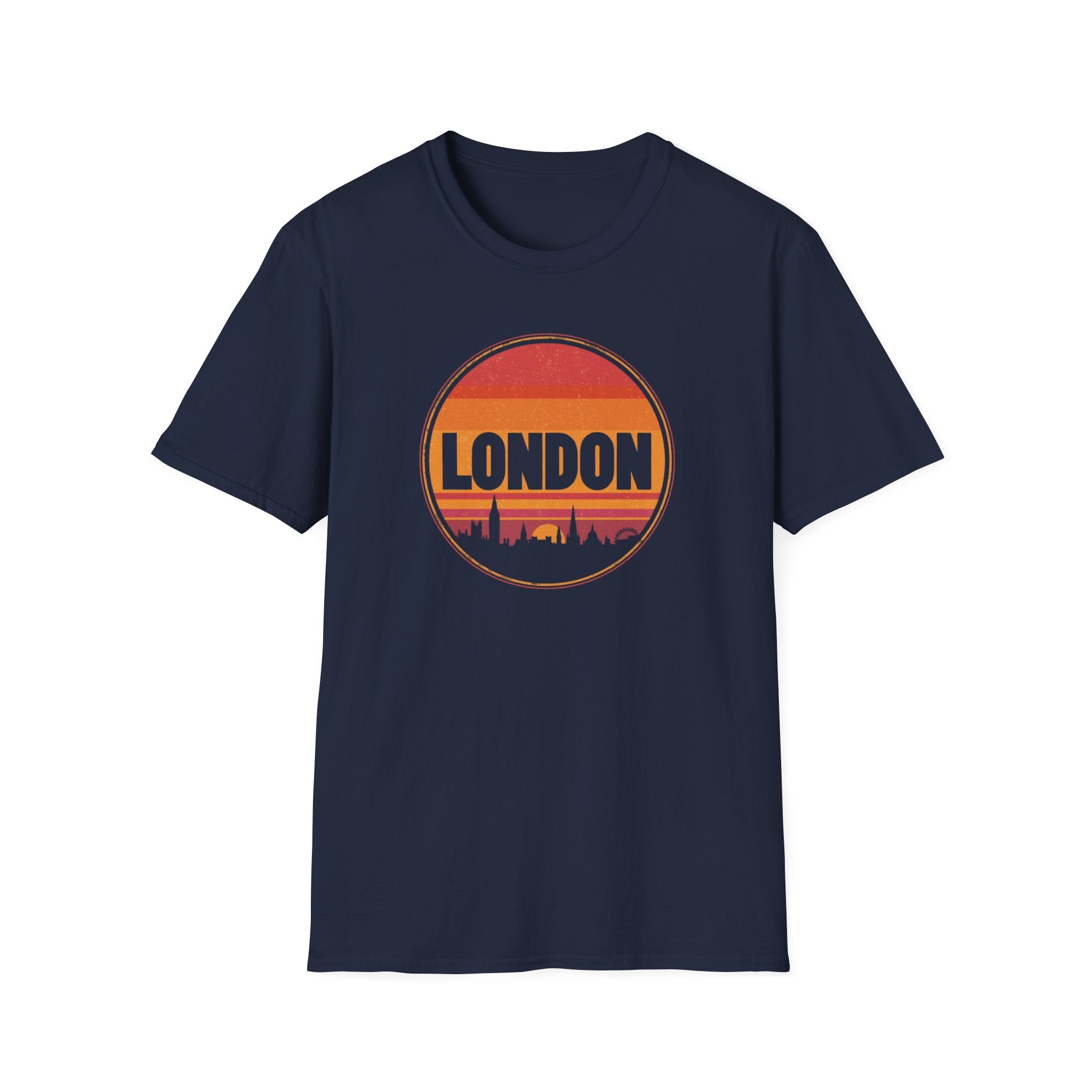 London Sunset T-Shirt — Vintage Skyline Graphic Tee