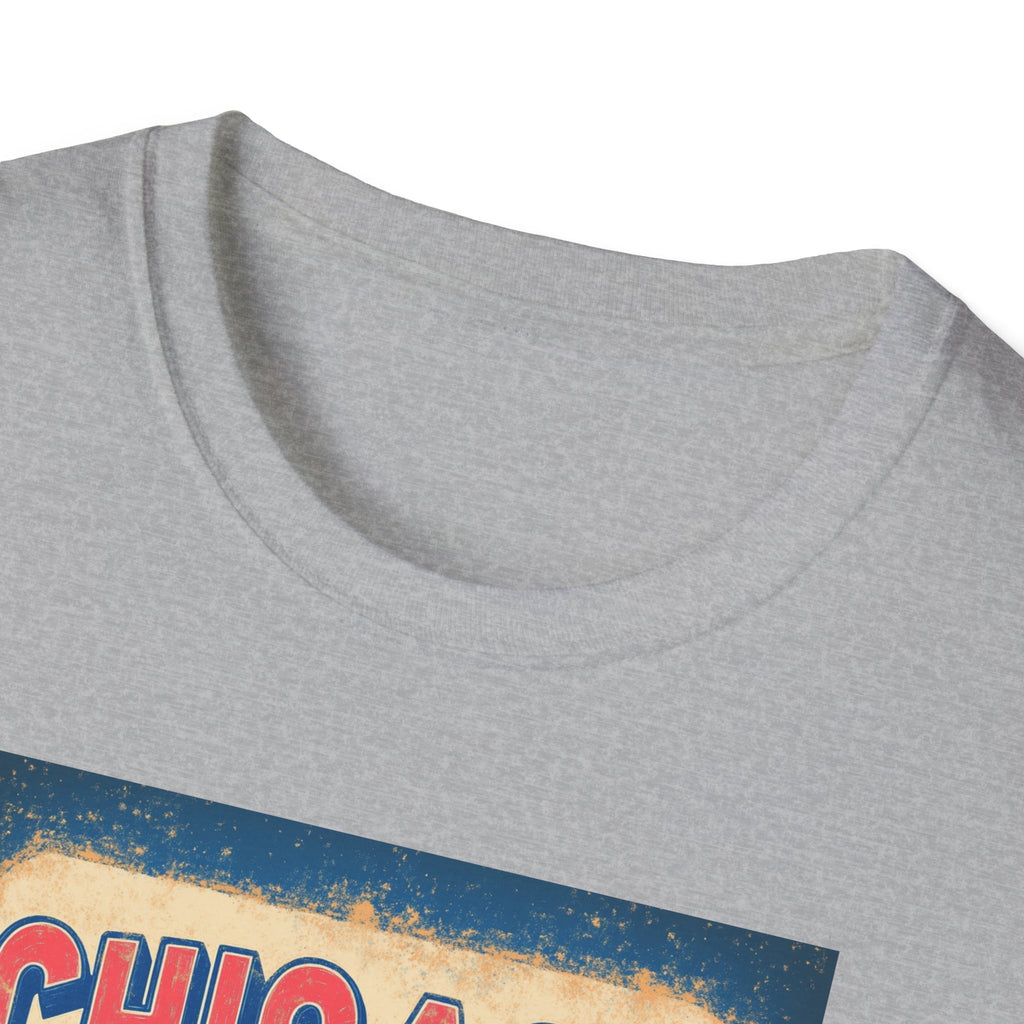 Chicago Retro Skyline T-Shirt | Vintage City Typography