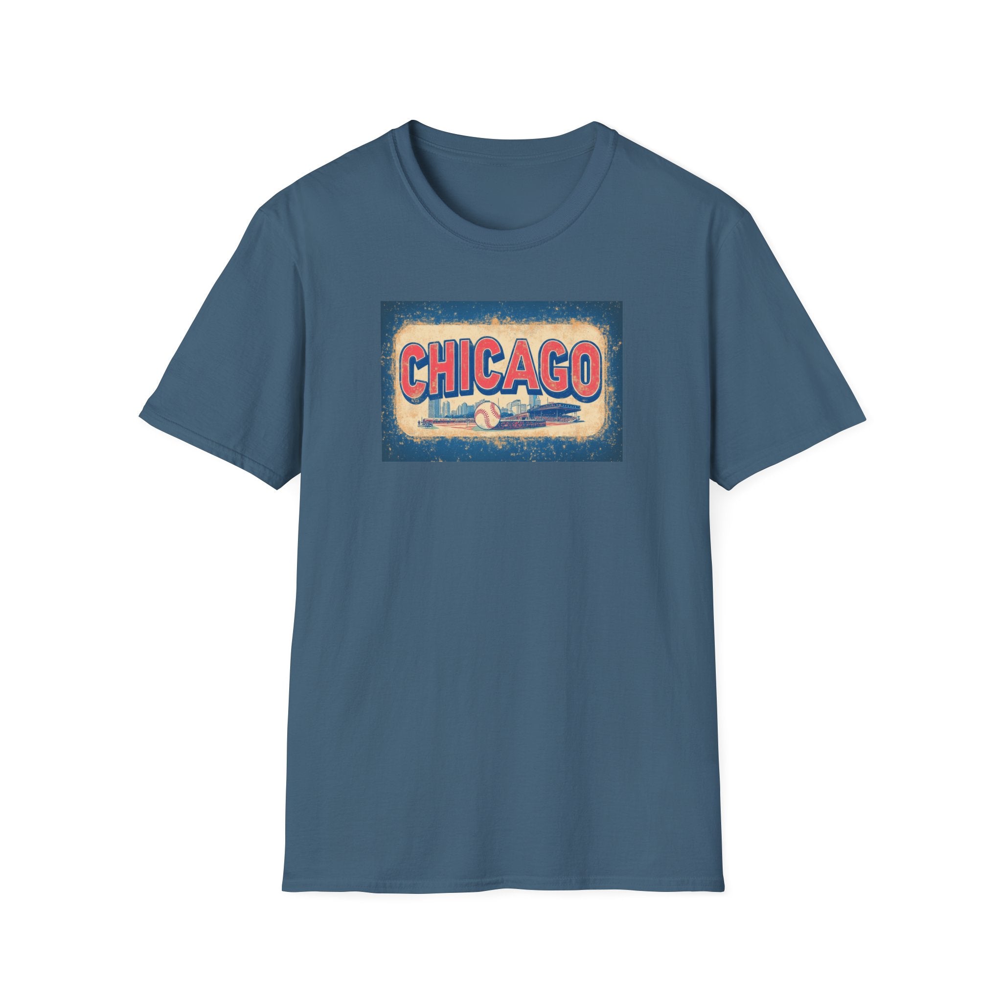 Chicago Retro Skyline T-Shirt | Vintage City Typography